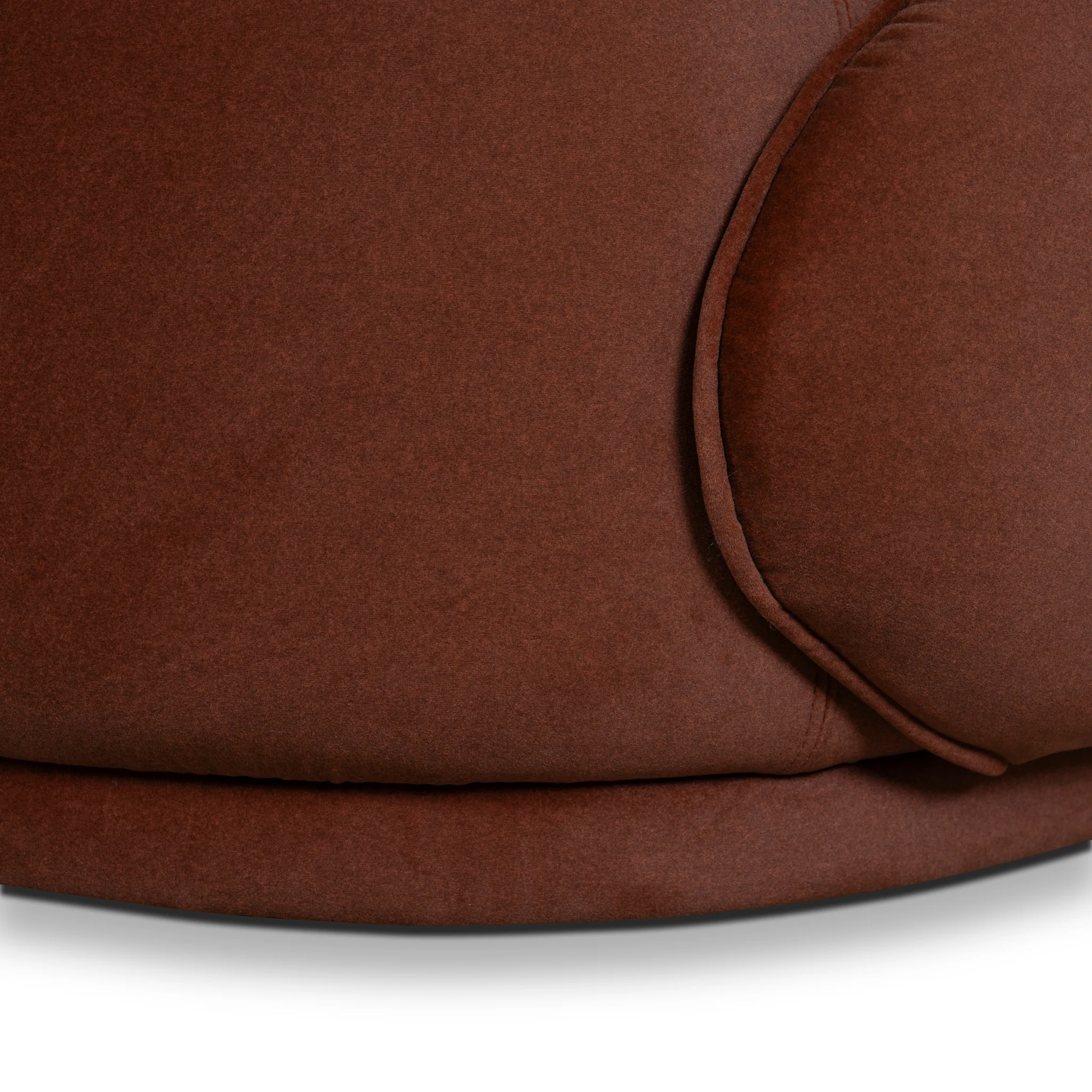 CLC10847-FS 4 Seater Fabric Sofa - Burnt Brown - Image 12