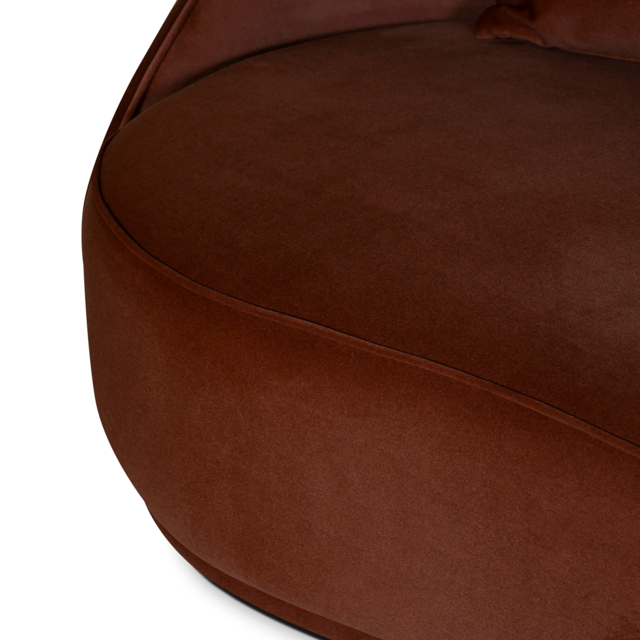 CLC10847-FS 4 Seater Fabric Sofa - Burnt Brown - Image 15