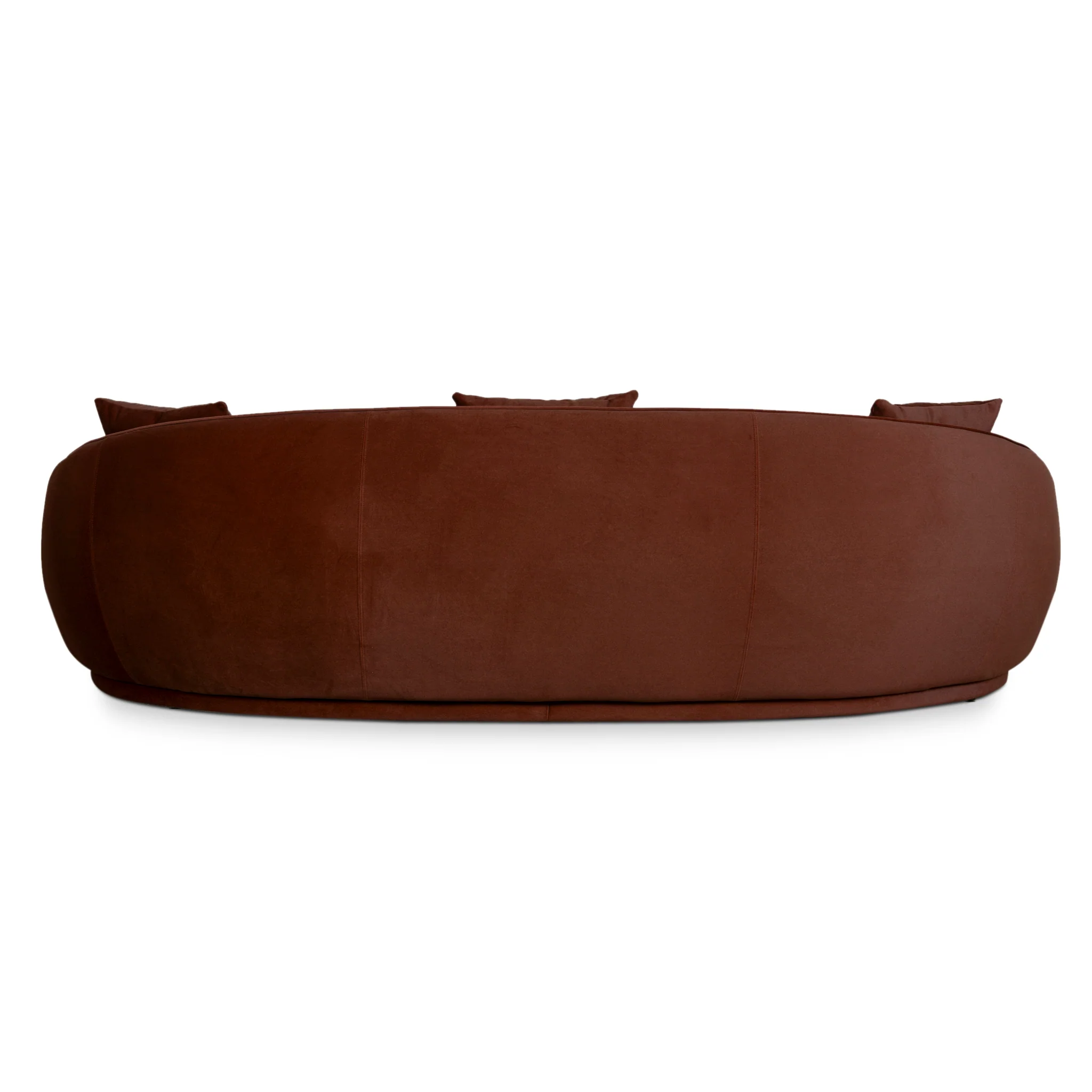 CLC10847-FS 4 Seater Fabric Sofa - Burnt Brown - Image 17