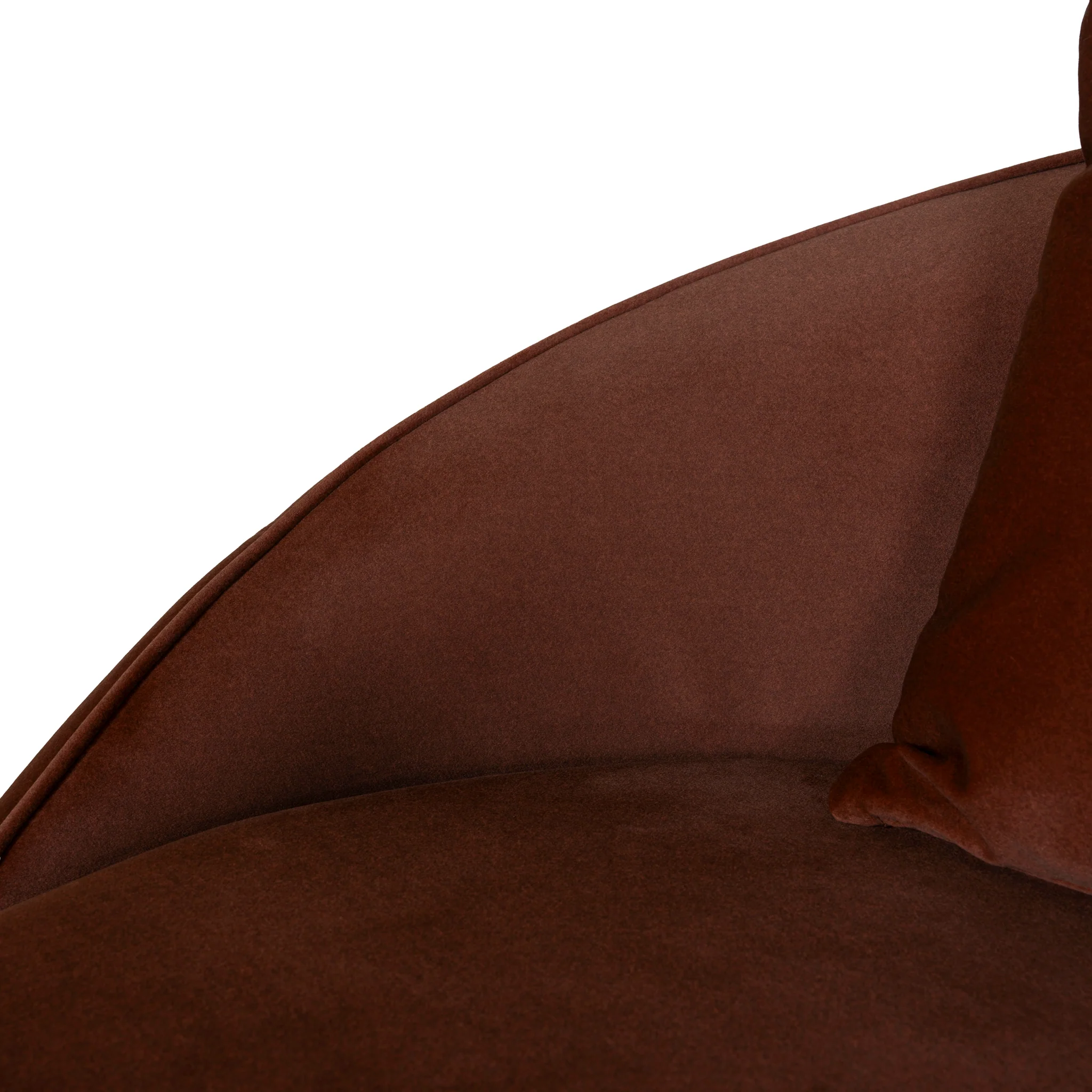 CLC10847-FS 4 Seater Fabric Sofa - Burnt Brown - Image 8