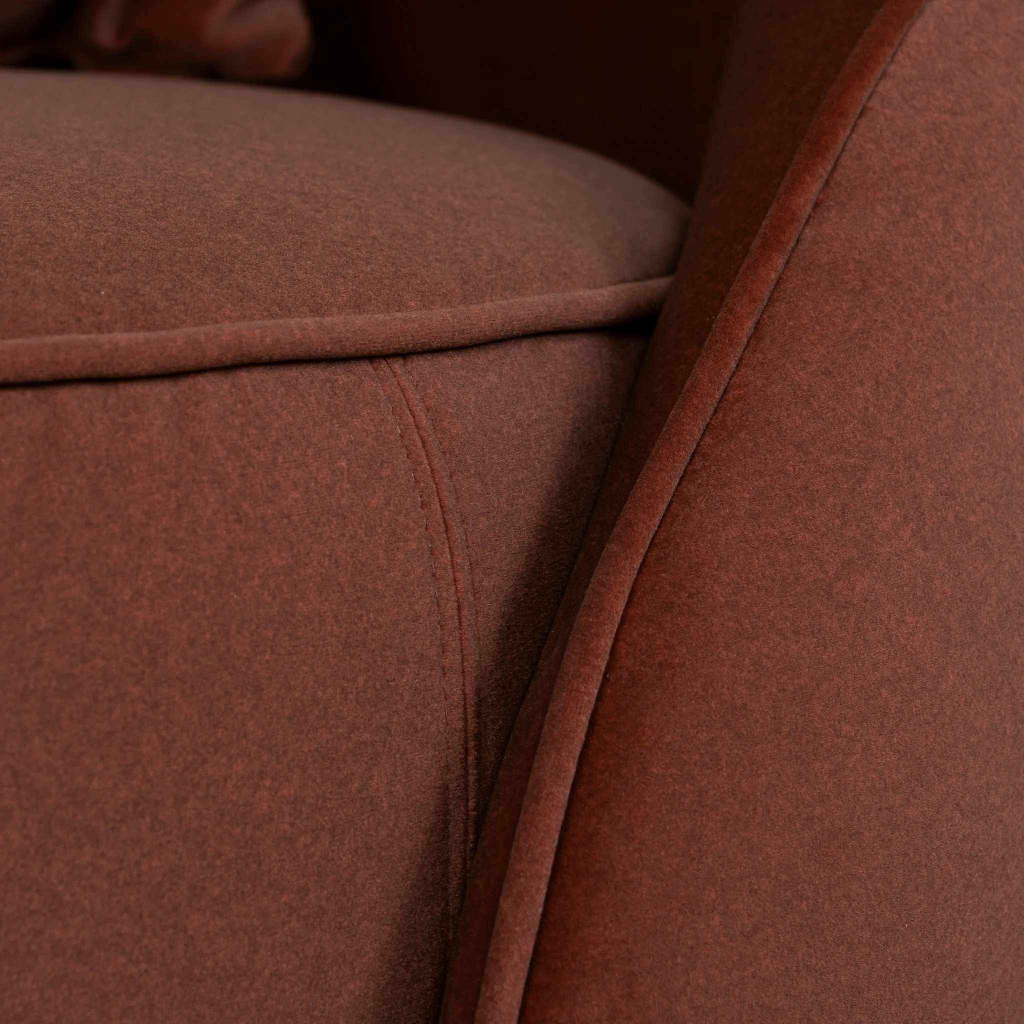 CLC10848-FS Fabric Armchair - Burnt Brown - Image 13