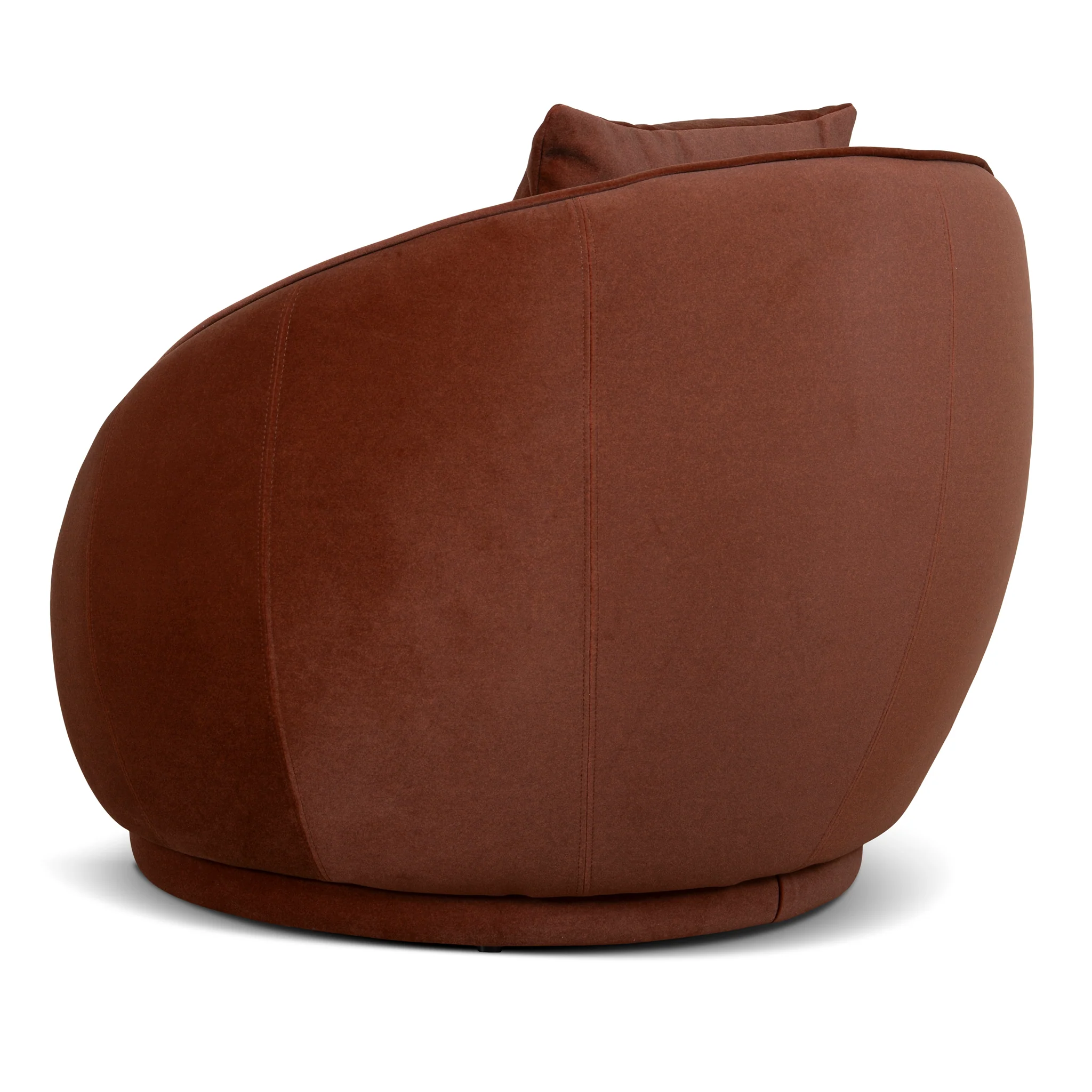 CLC10848-FS Fabric Armchair - Burnt Brown - Image 5