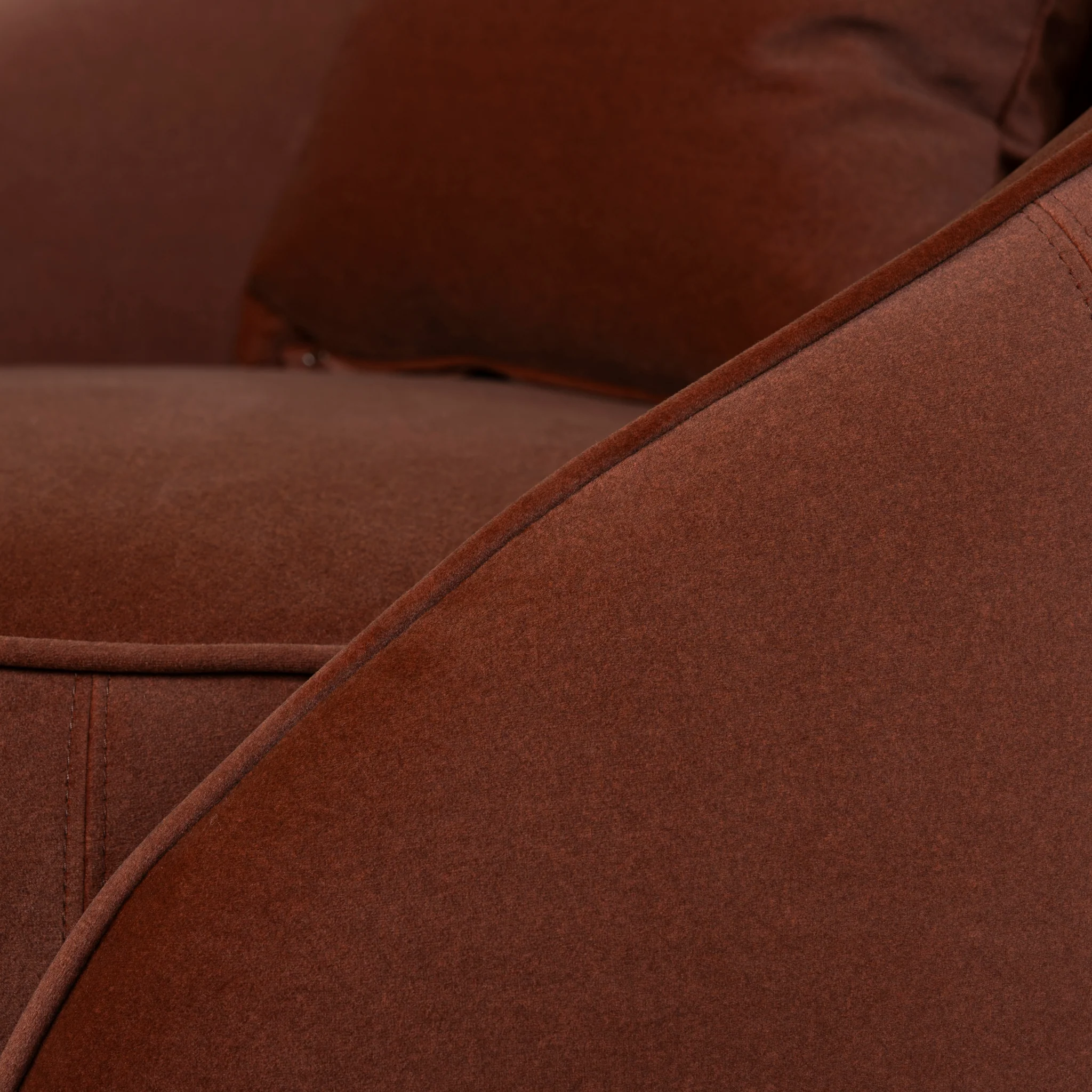 CLC10848-FS Fabric Armchair - Burnt Brown - Image 7
