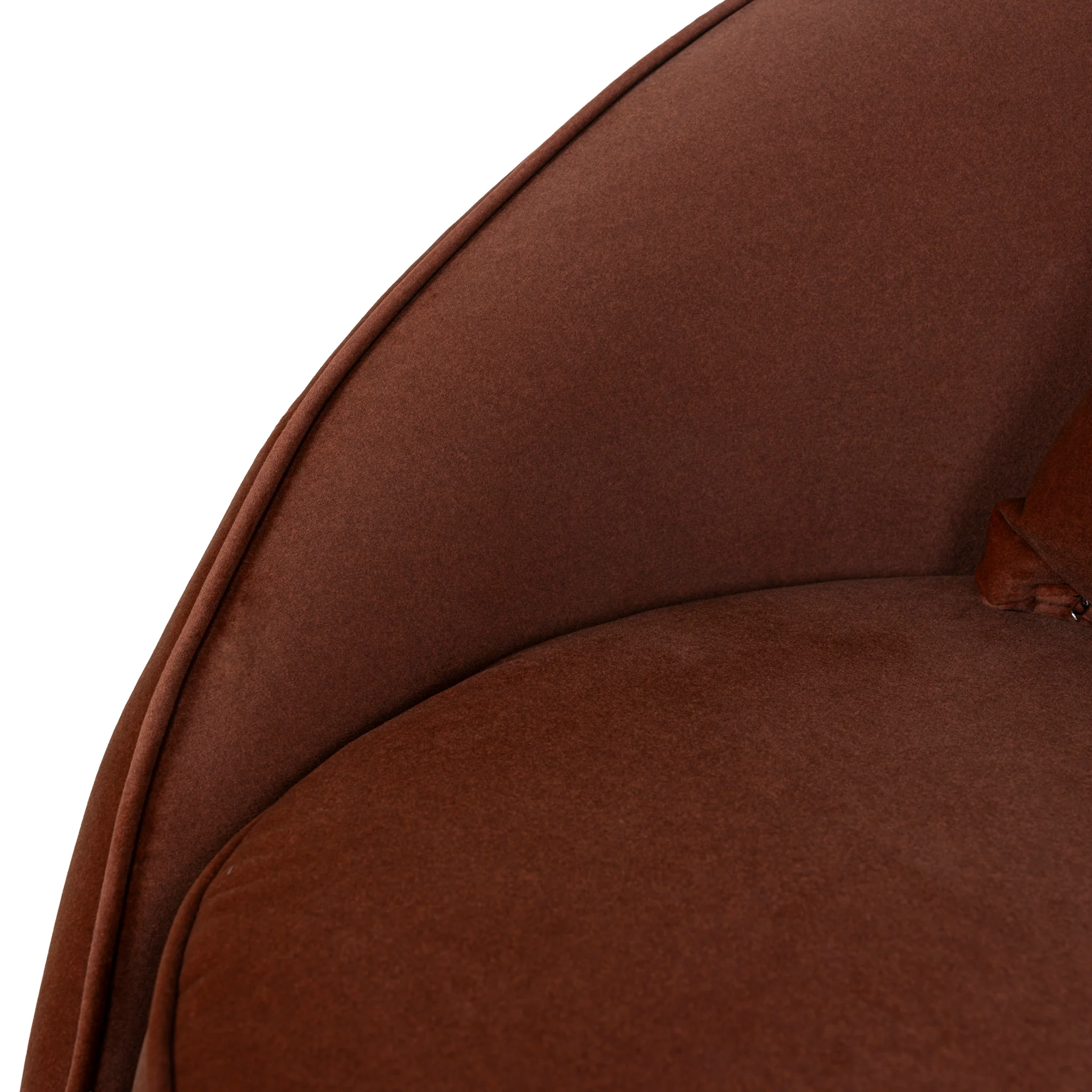 CLC10848-FS Fabric Armchair - Burnt Brown - Image 8