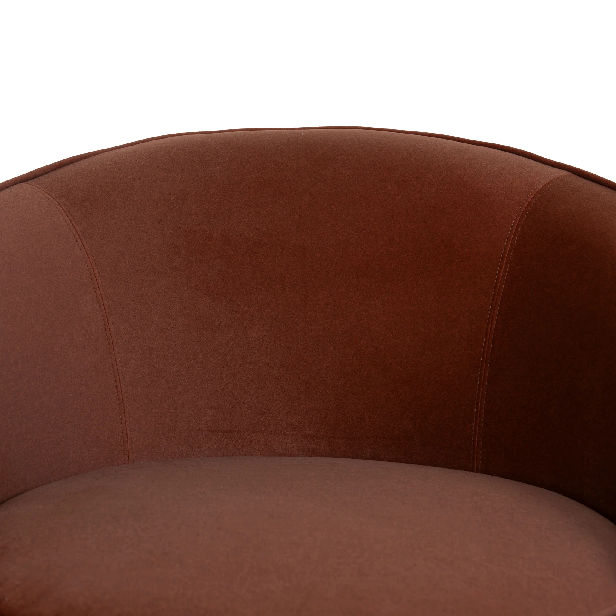CLC10848-FS Fabric Armchair - Burnt Brown - Image 9
