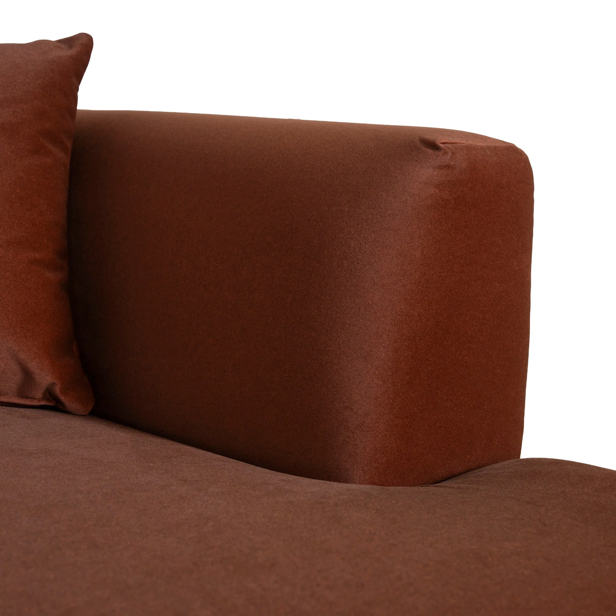CLC10849-FS Modular Right Chaise Sofa - Burnt Brown - Image 12