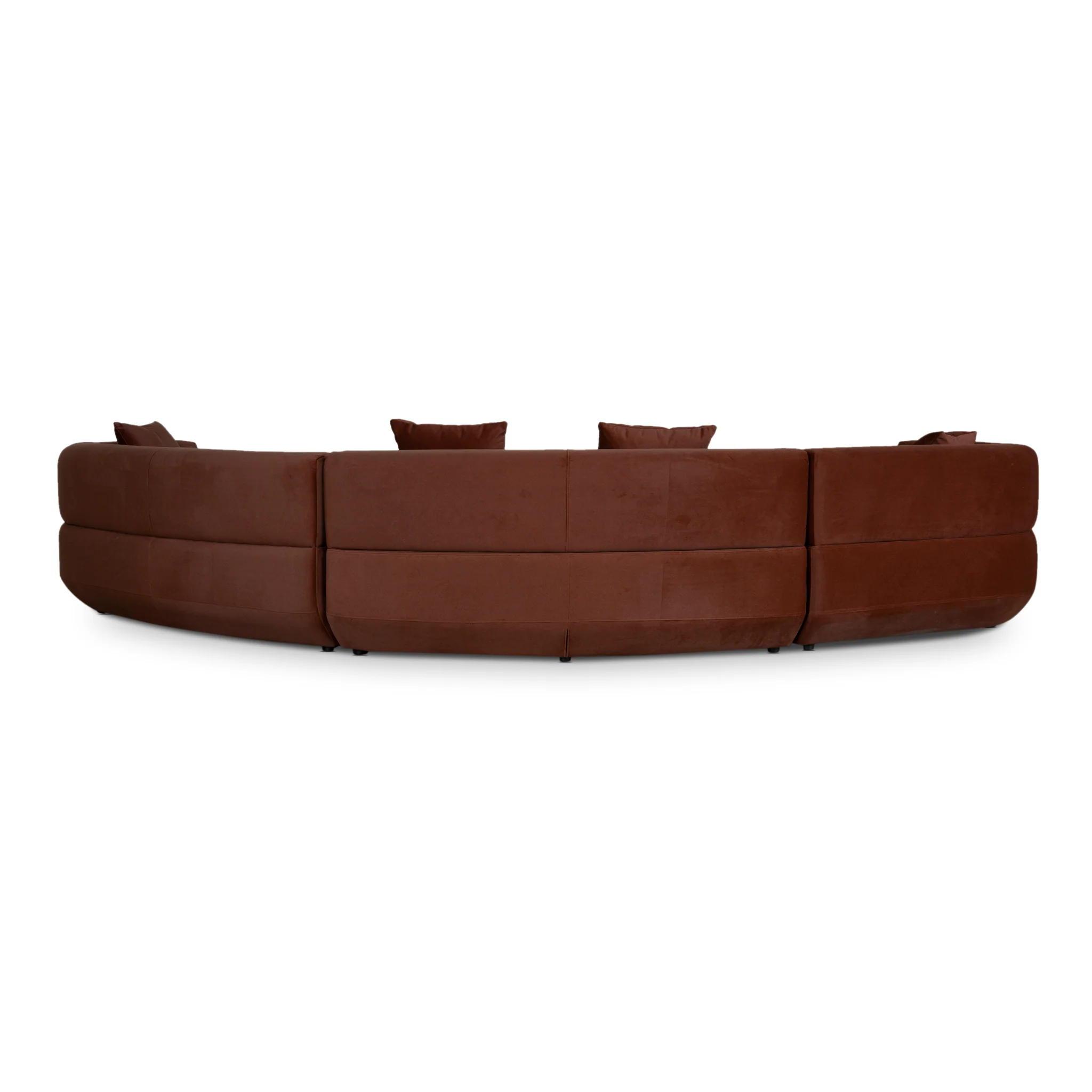 CLC10850-FS Modular Left Chaise Sofa - Burnt Brown - Image 5