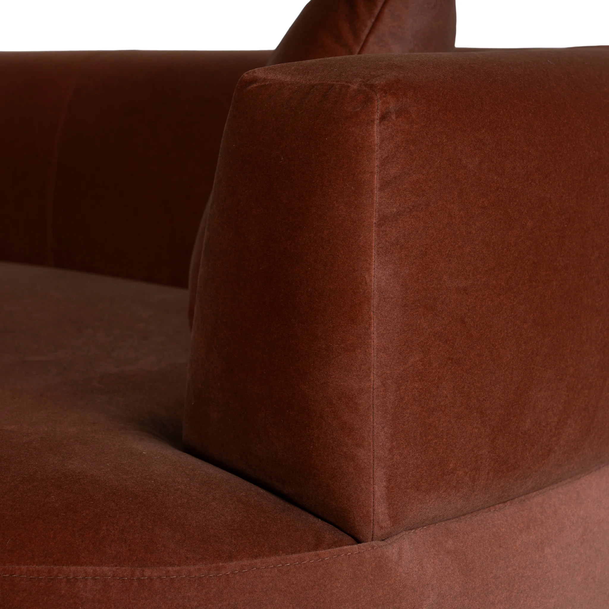 CLC10850-FS Modular Left Chaise Sofa - Burnt Brown - Image 9