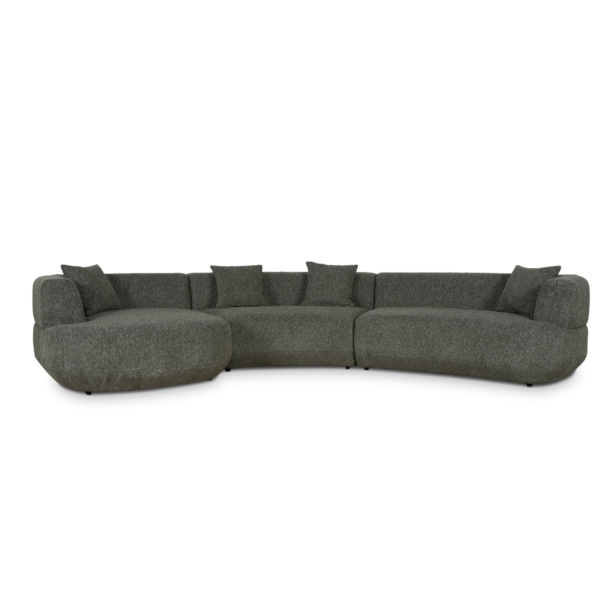 CLC10851-FS Modular Left Chaise Sofa - Canopy Green - Image 2