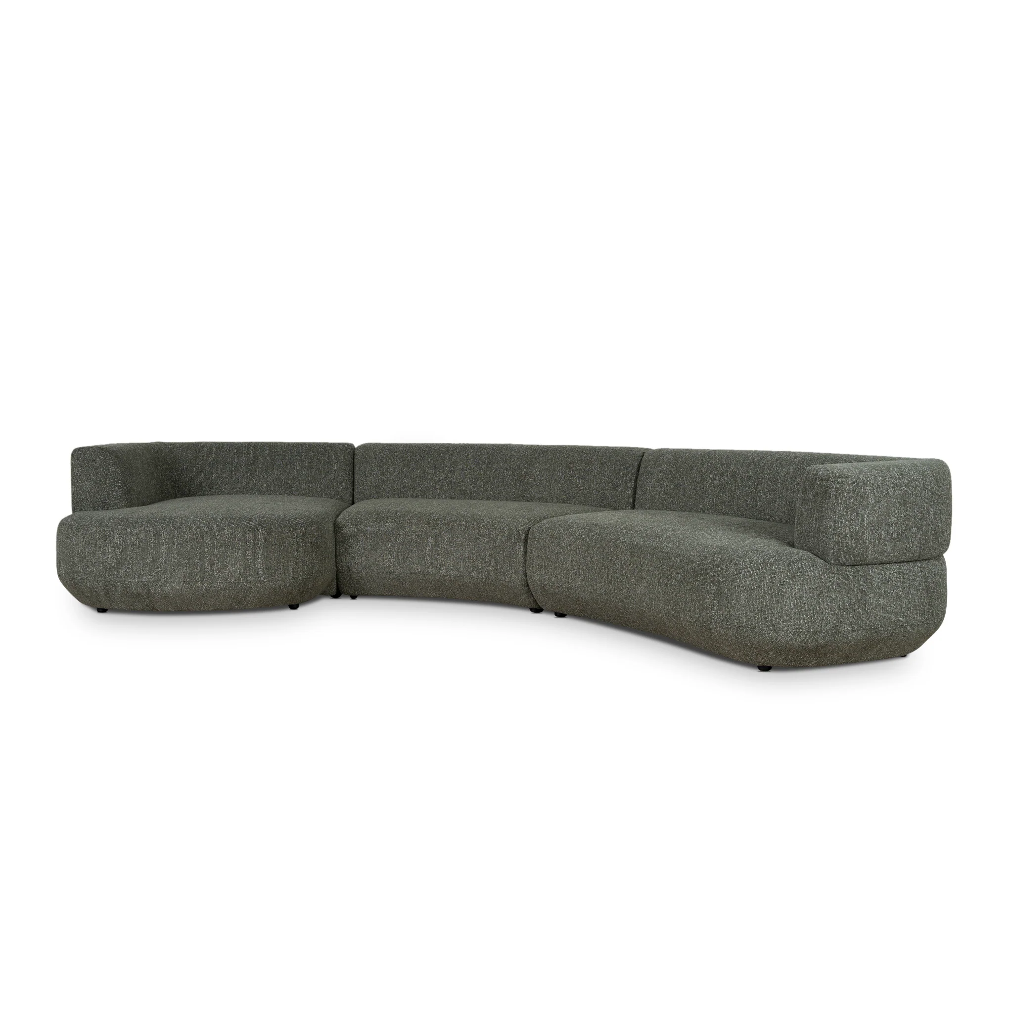 CLC10851-FS Modular Left Chaise Sofa - Canopy Green - Image 3