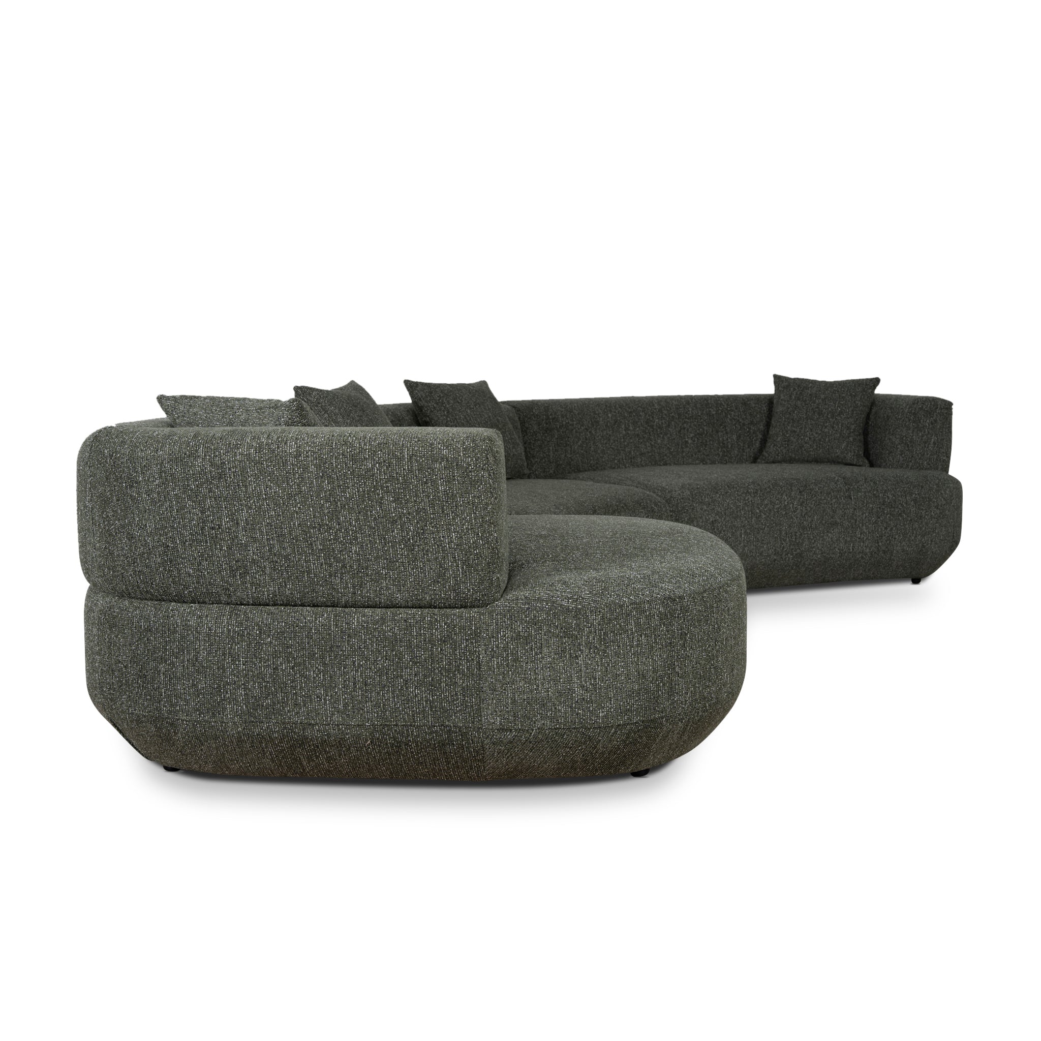 CLC10851-FS Modular Left Chaise Sofa - Canopy Green - Image 5