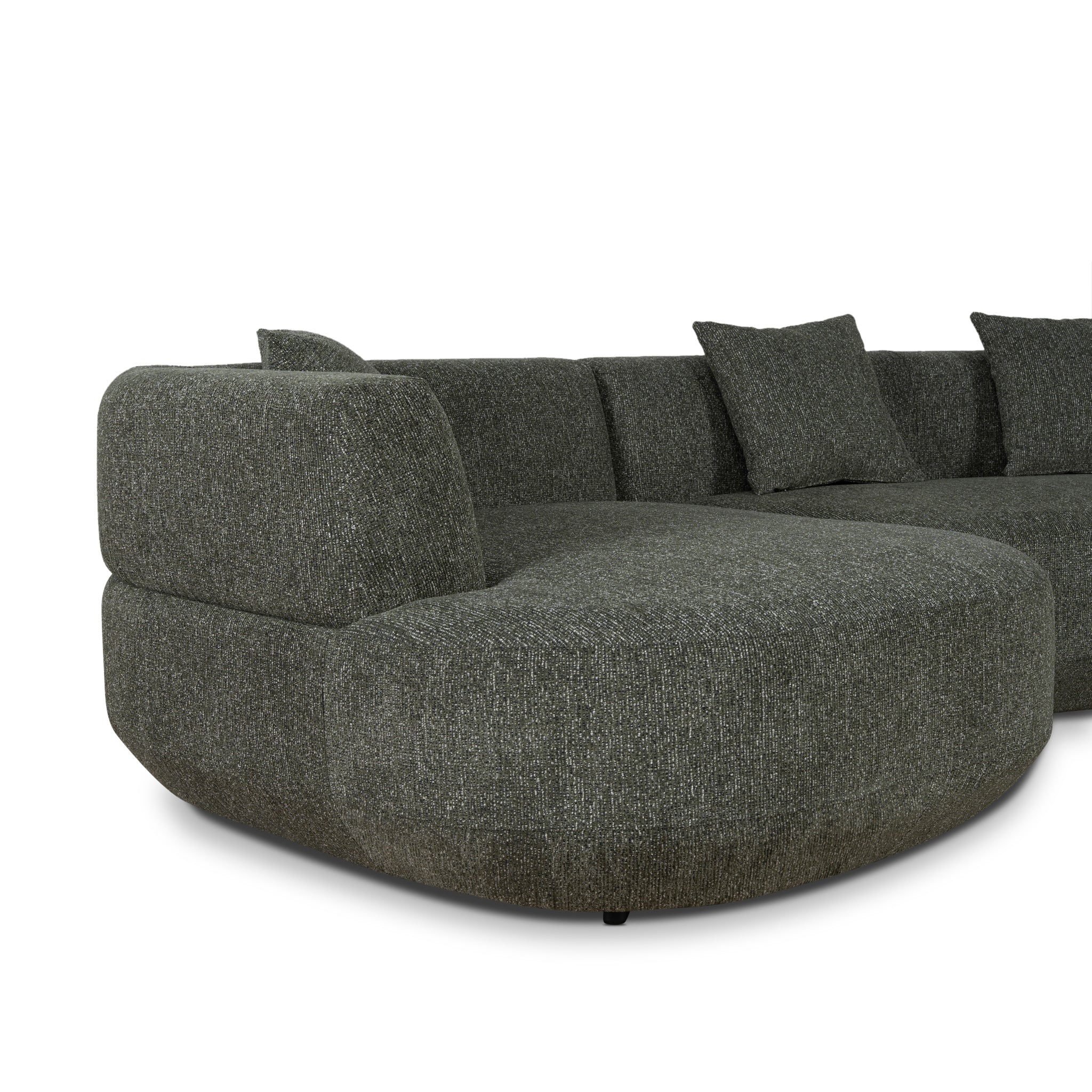 CLC10851-FS Modular Left Chaise Sofa - Canopy Green - Image 9