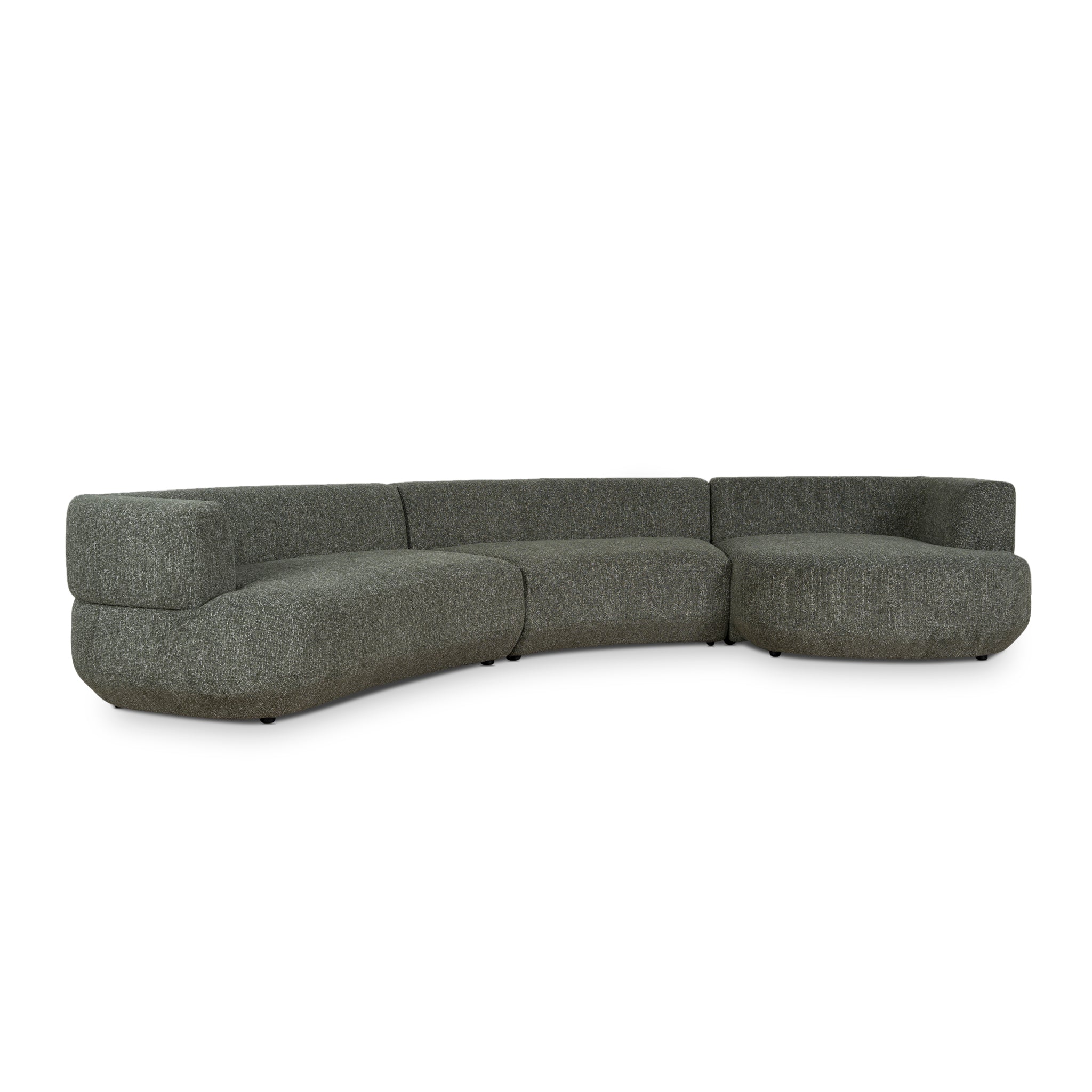CLC10852-FS Modular Right Chaise Sofa - Canopy Green - Image 3