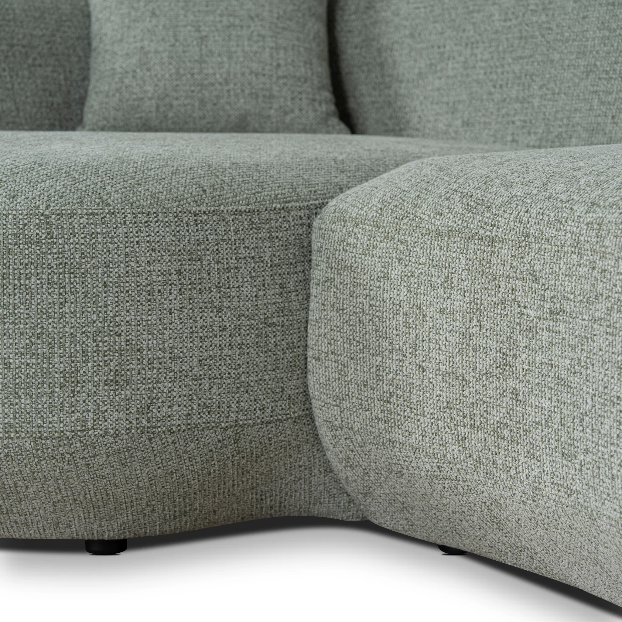 CLC10853-FS Modular Left Chaise Sofa - Coral Light Green - Image 11