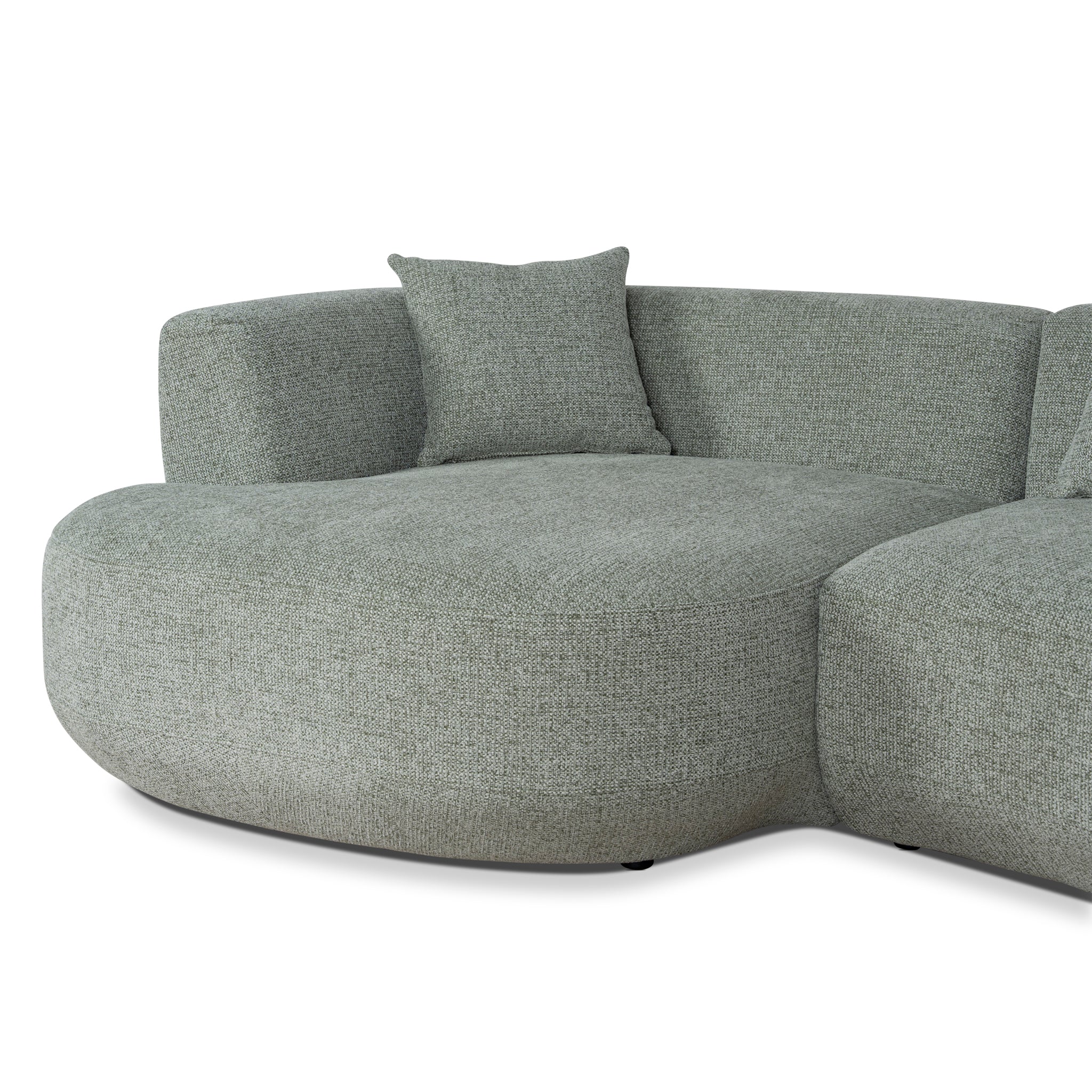 CLC10853-FS Modular Left Chaise Sofa - Coral Light Green - Image 7