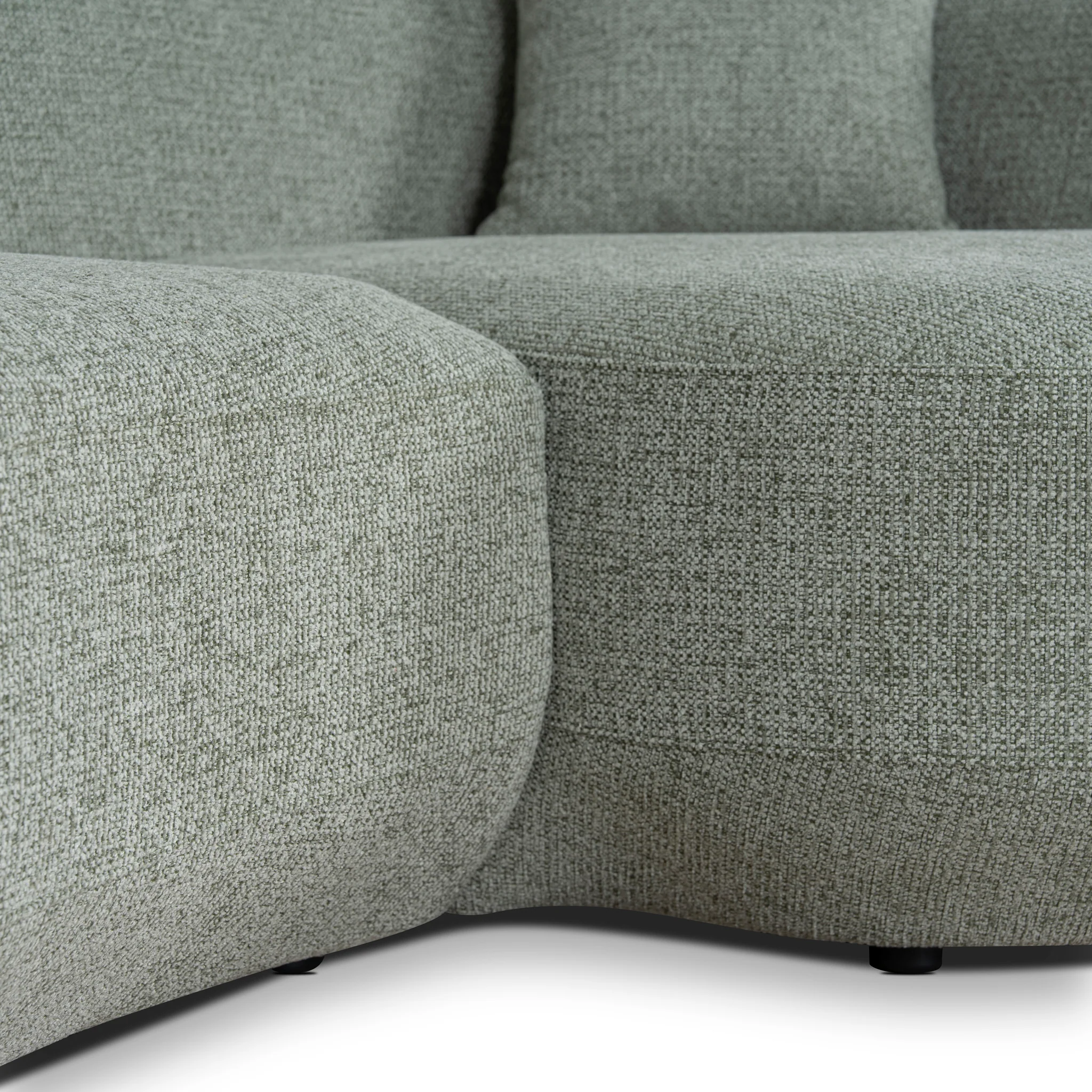CLC10854-FS Modular Right Chaise Sofa - Coral Light Green - Image 12