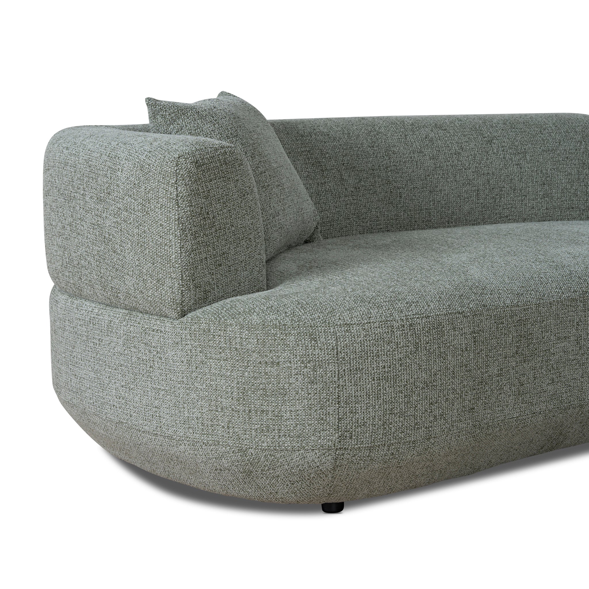 CLC10854-FS Modular Right Chaise Sofa - Coral Light Green - Image 7