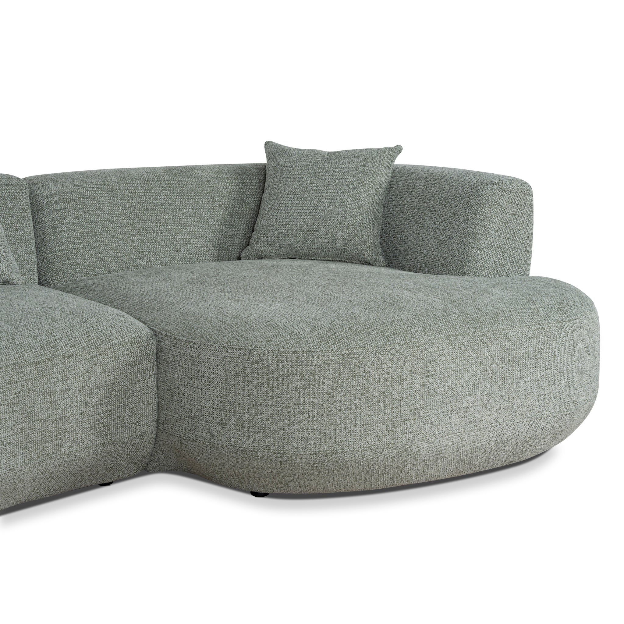 CLC10854-FS Modular Right Chaise Sofa - Coral Light Green - Image 8