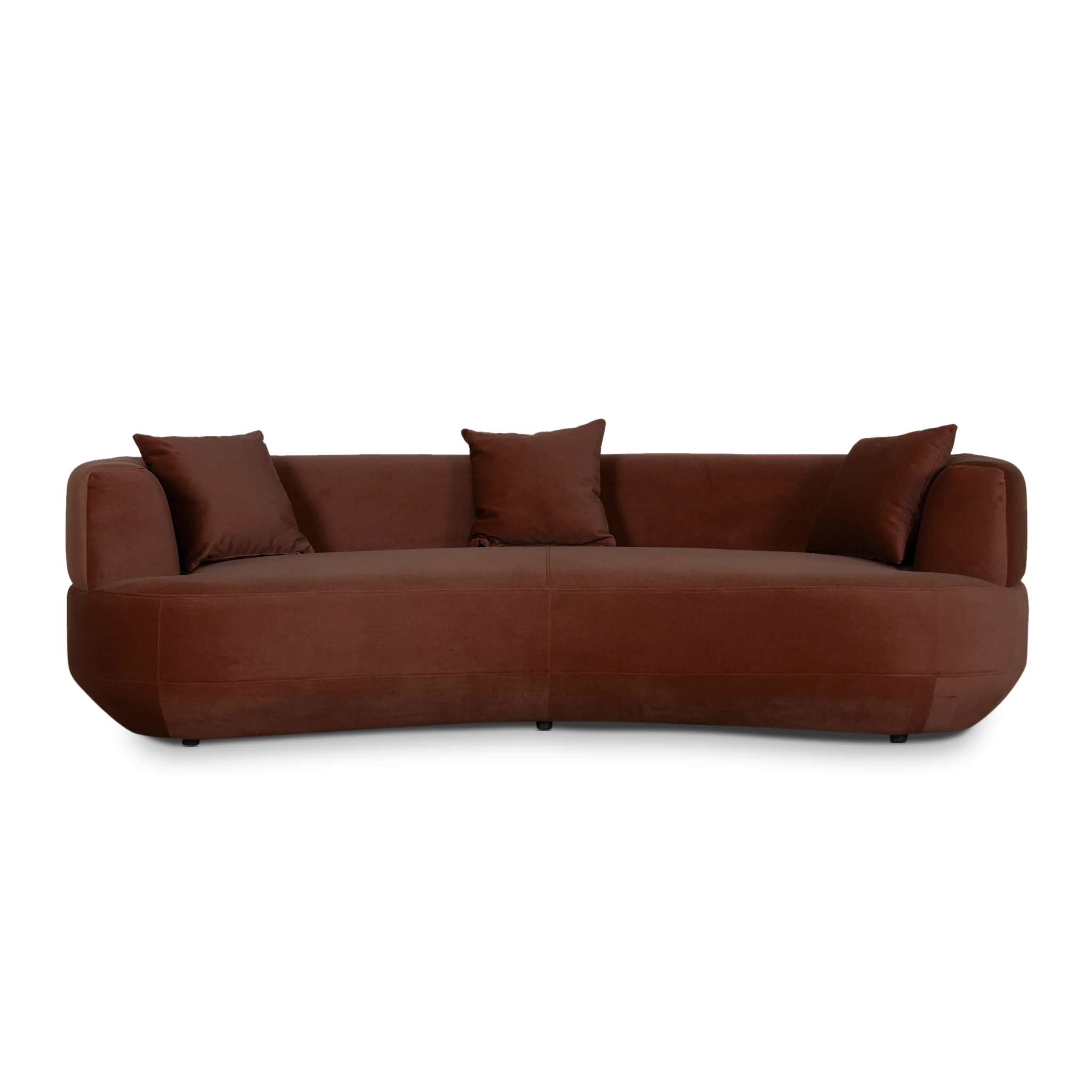 CLC10855-FS 3 Seater Sofa - Burnt Brown - Image 2
