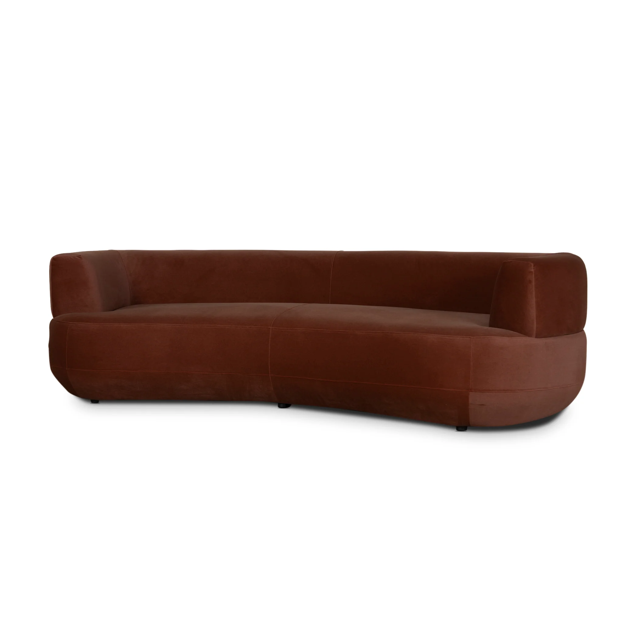 CLC10855-FS 3 Seater Sofa - Burnt Brown - Image 3