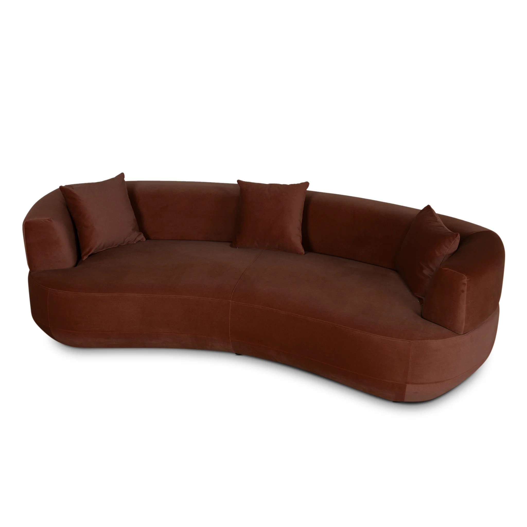 CLC10855-FS 3 Seater Sofa - Burnt Brown - Image 4