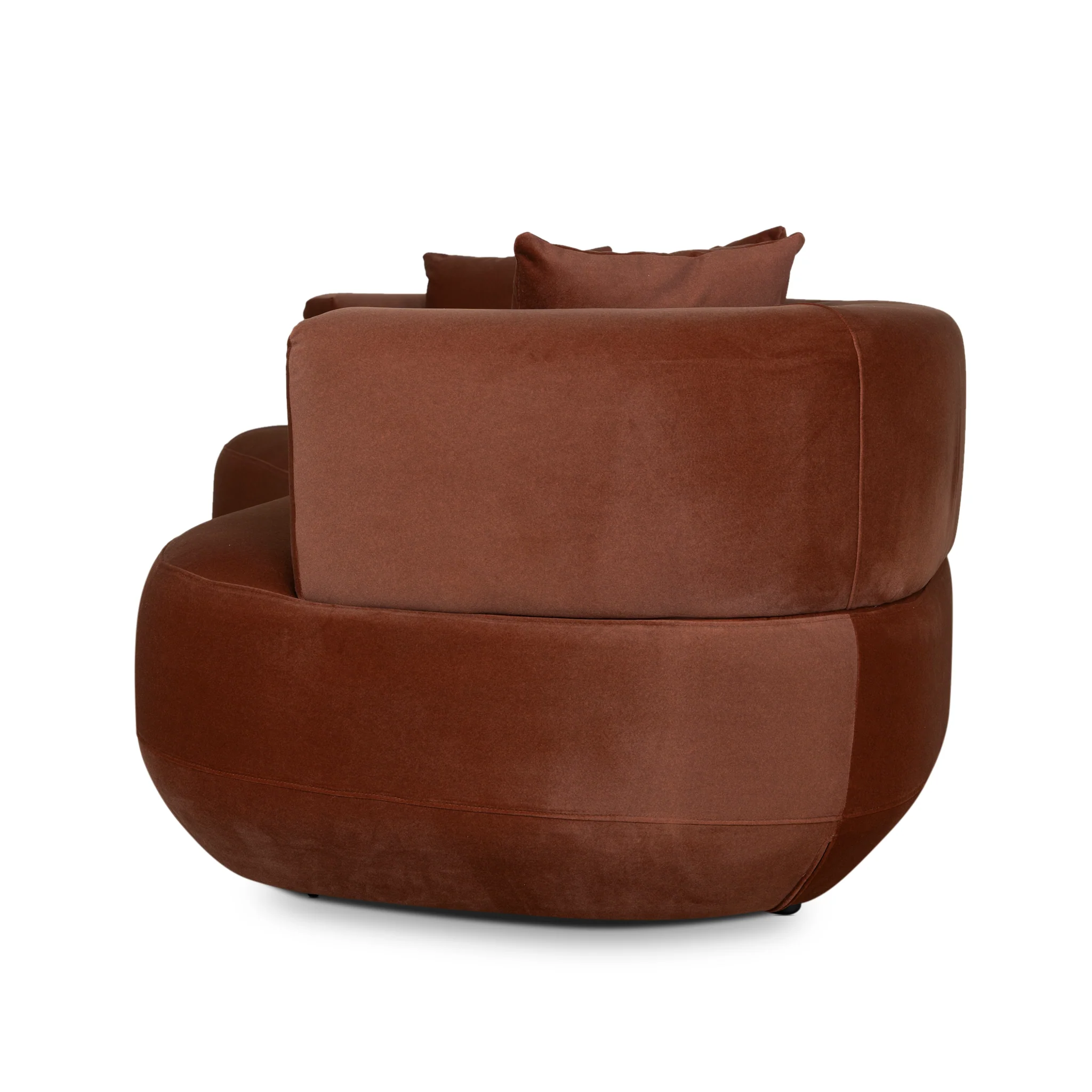 CLC10855-FS 3 Seater Sofa - Burnt Brown - Image 5
