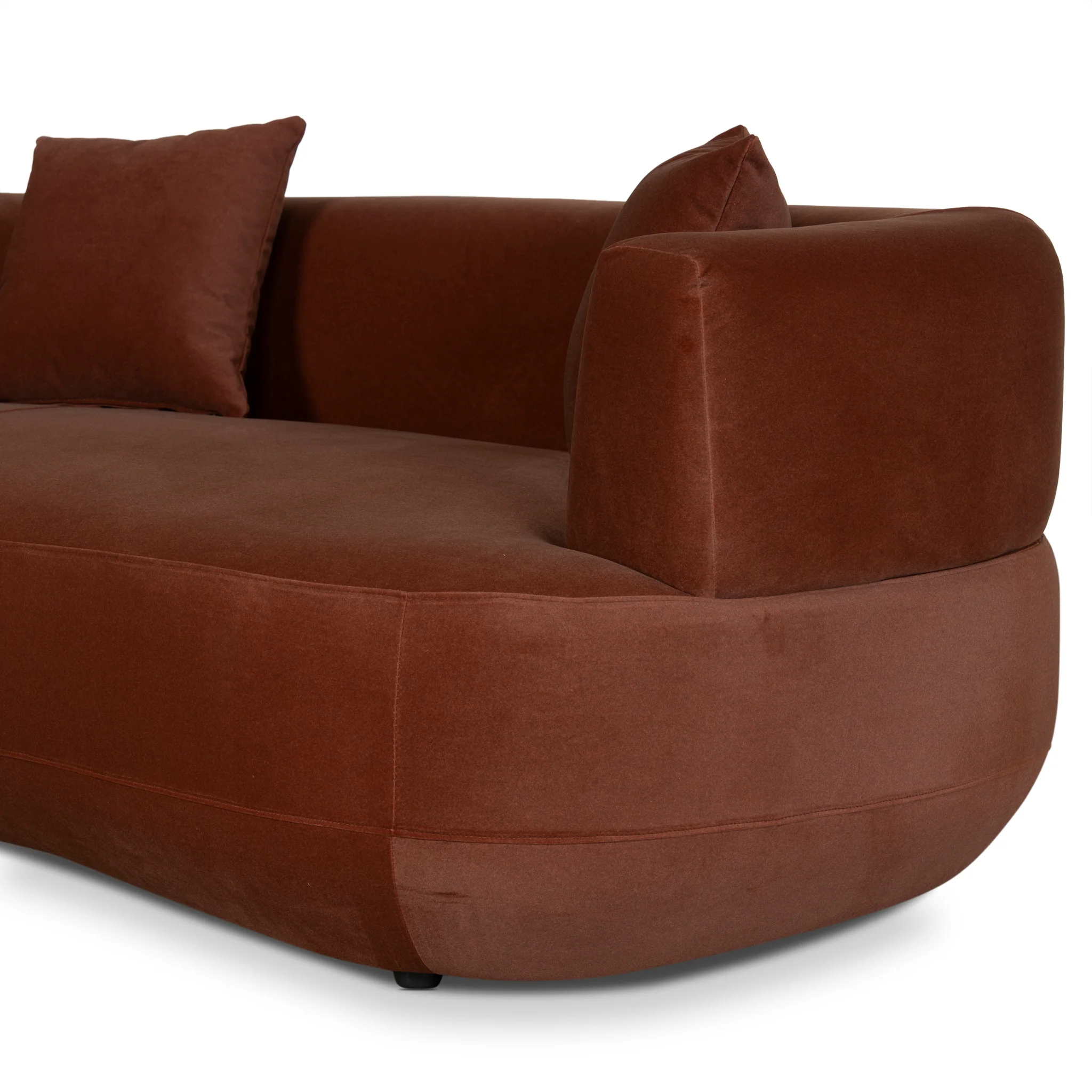 CLC10855-FS 3 Seater Sofa - Burnt Brown - Image 8