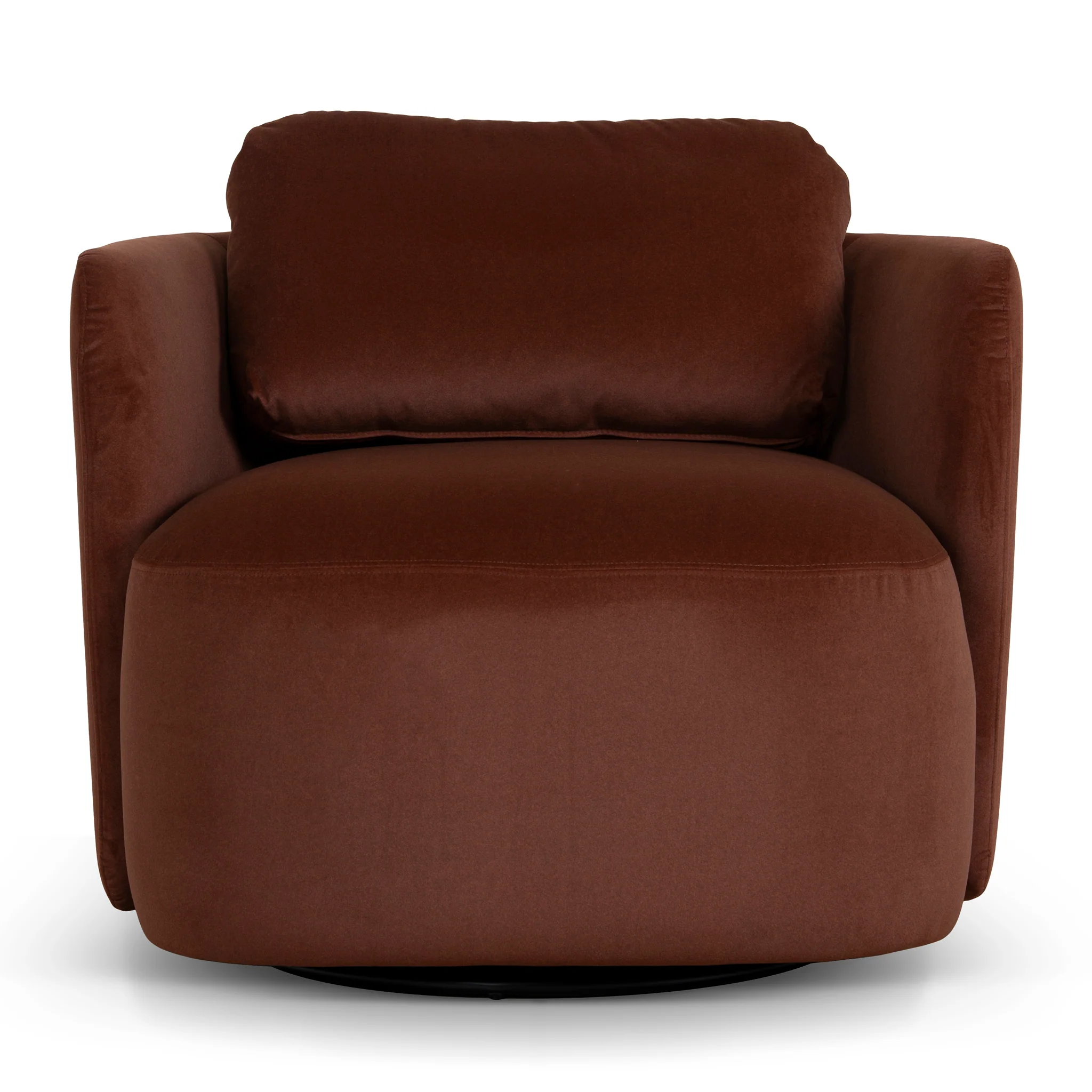 CLC10862-FS Swivel Armchair - Burnt Brown - Image 2