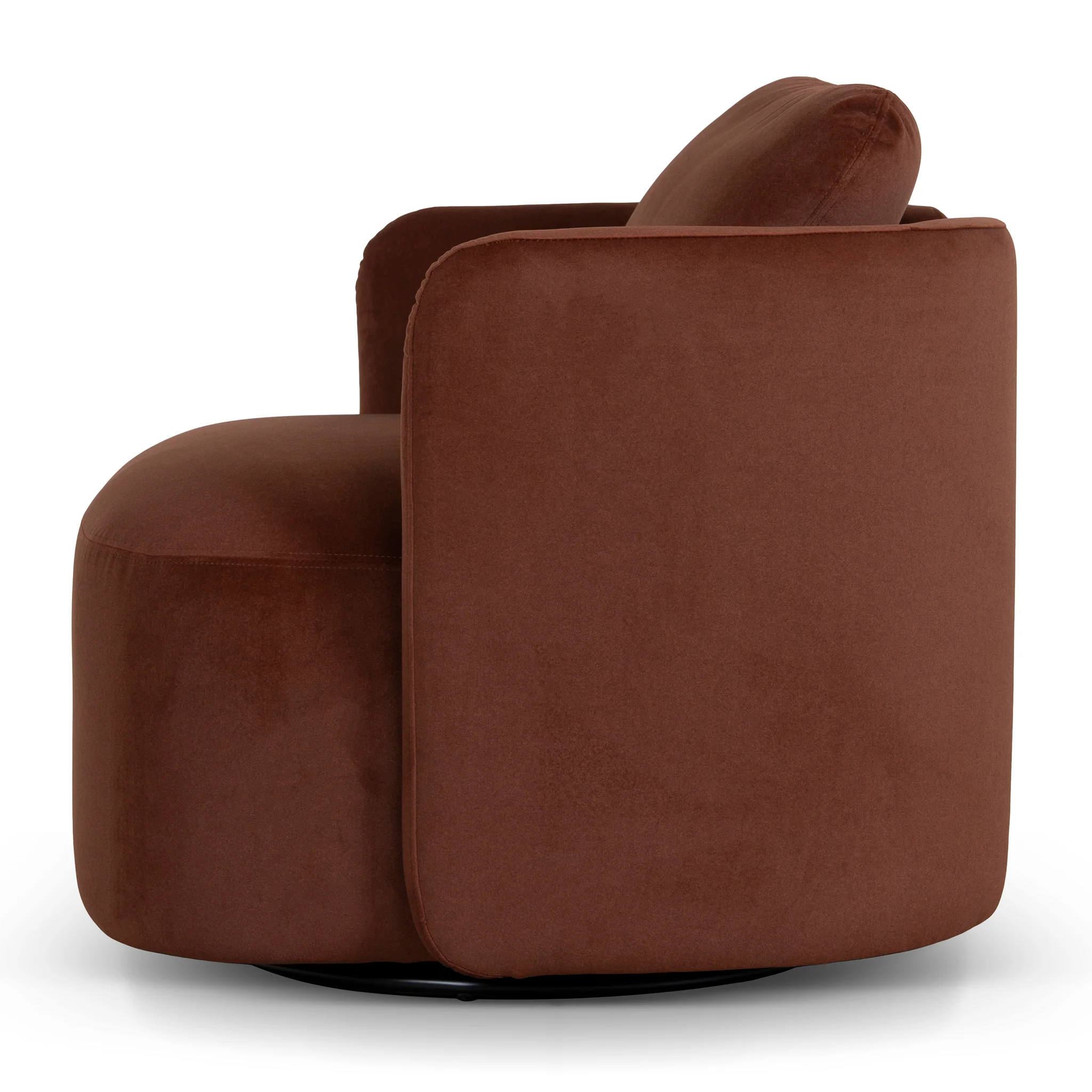 CLC10862-FS Swivel Armchair - Burnt Brown - Image 4