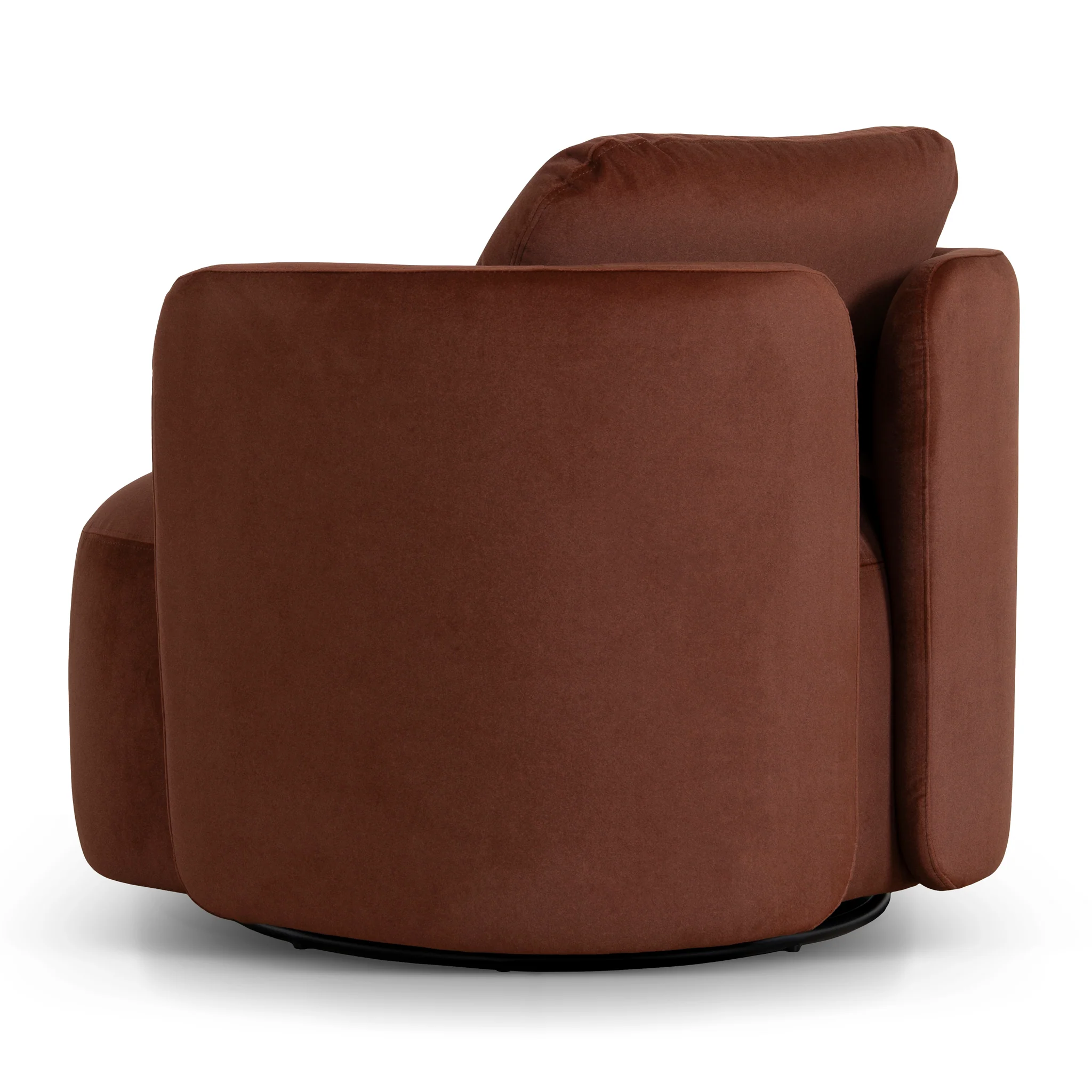 CLC10862-FS Swivel Armchair - Burnt Brown - Image 5