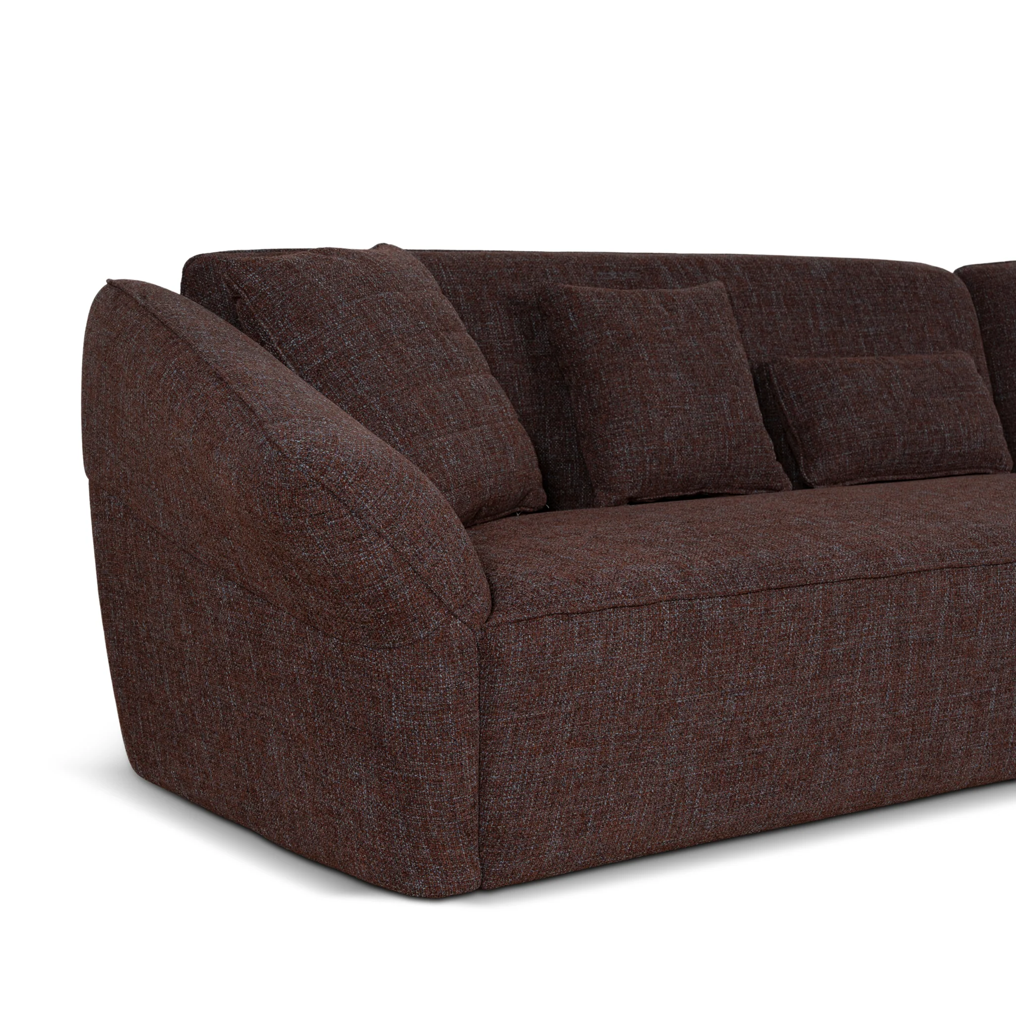 CLC10864-FS Left Open Sofa - Moss Brown - Image 14