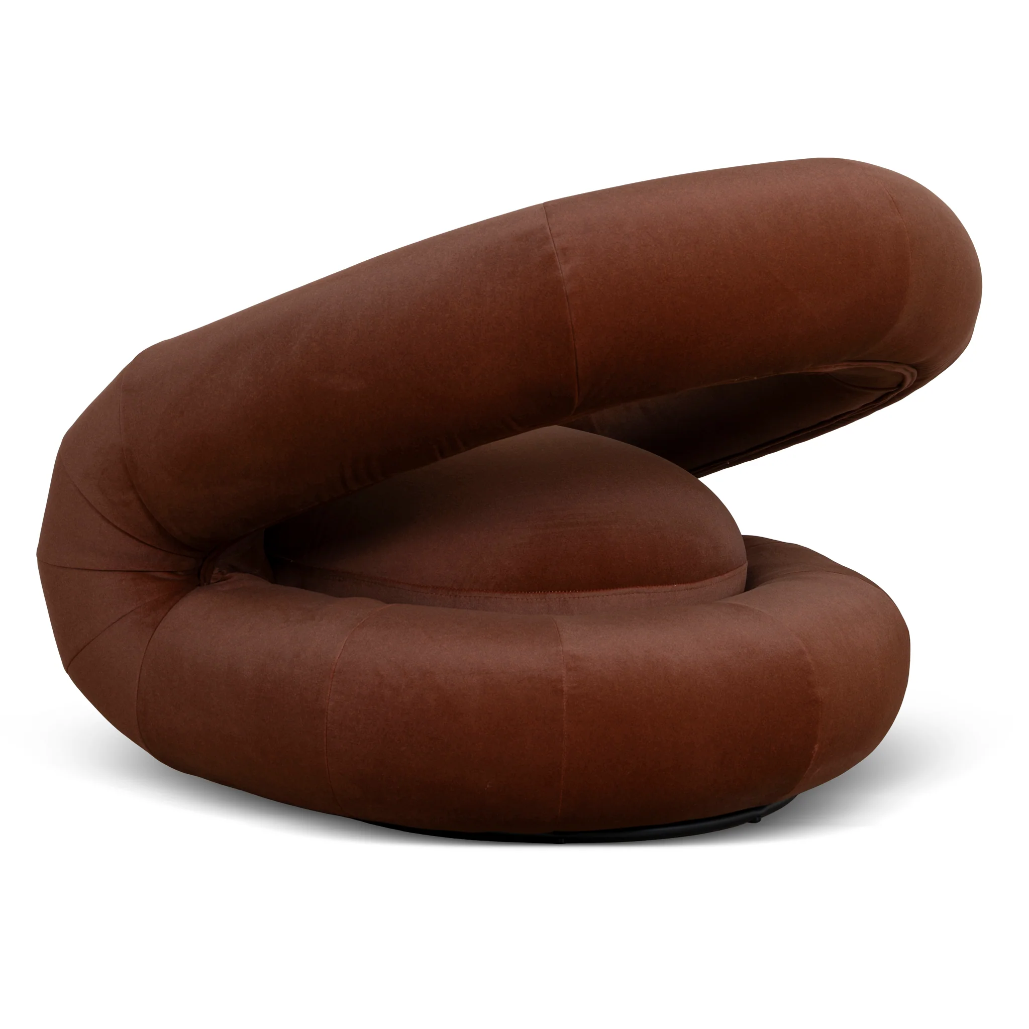 CLC10868-FS Swivel Armchair - Burnt Brown - Image 4