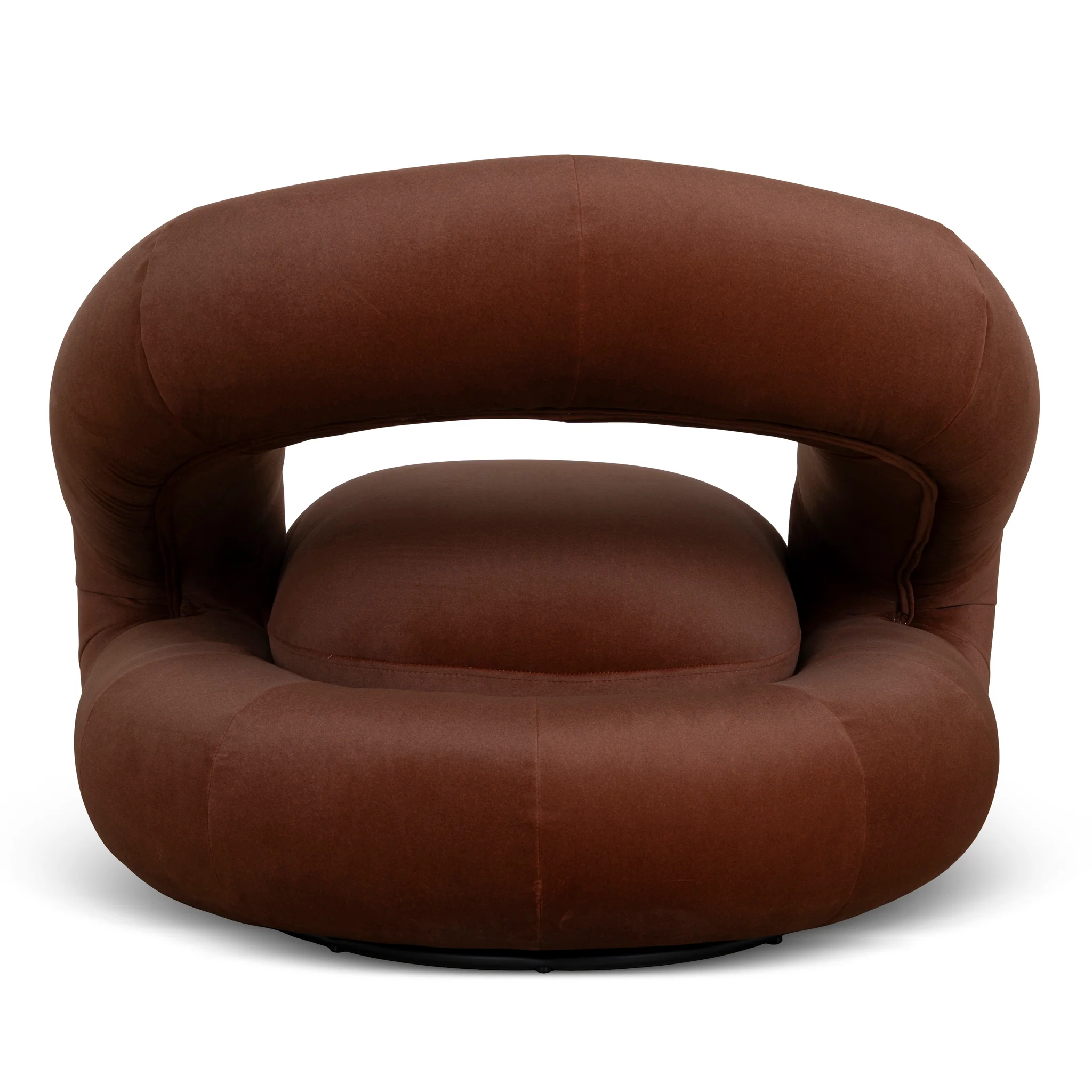 CLC10868-FS Swivel Armchair - Burnt Brown - Image 5