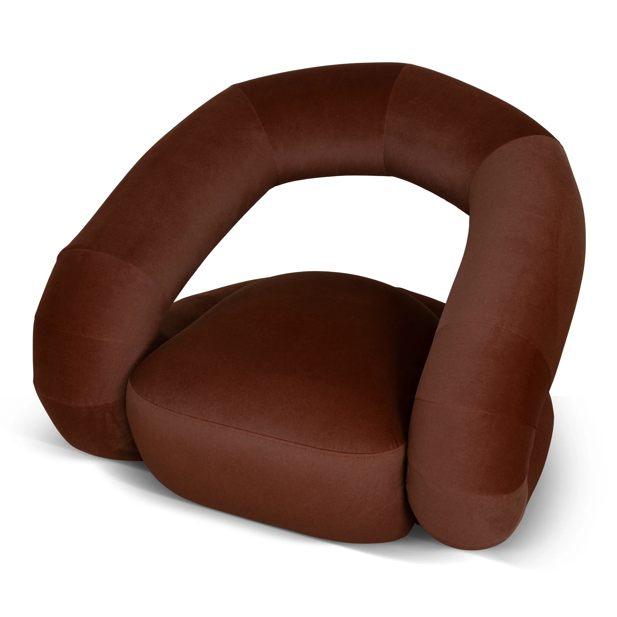 CLC10868-FS Swivel Armchair - Burnt Brown - Image 6