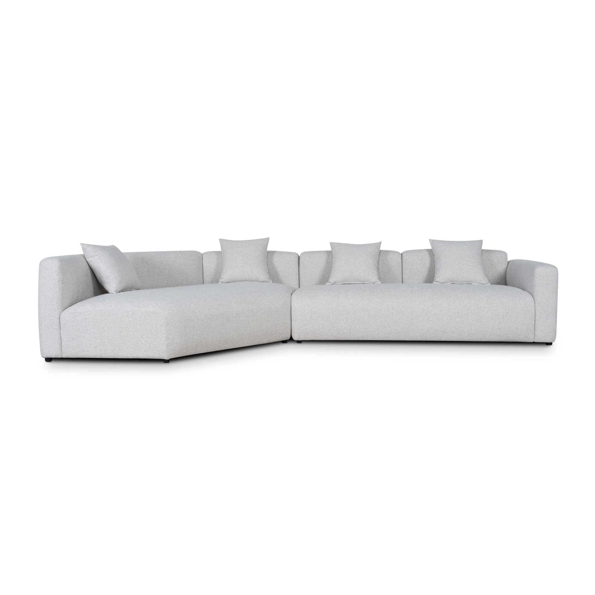 CLC10870-FS Right Arm Corner Sofa - Textured Beige - Image 2