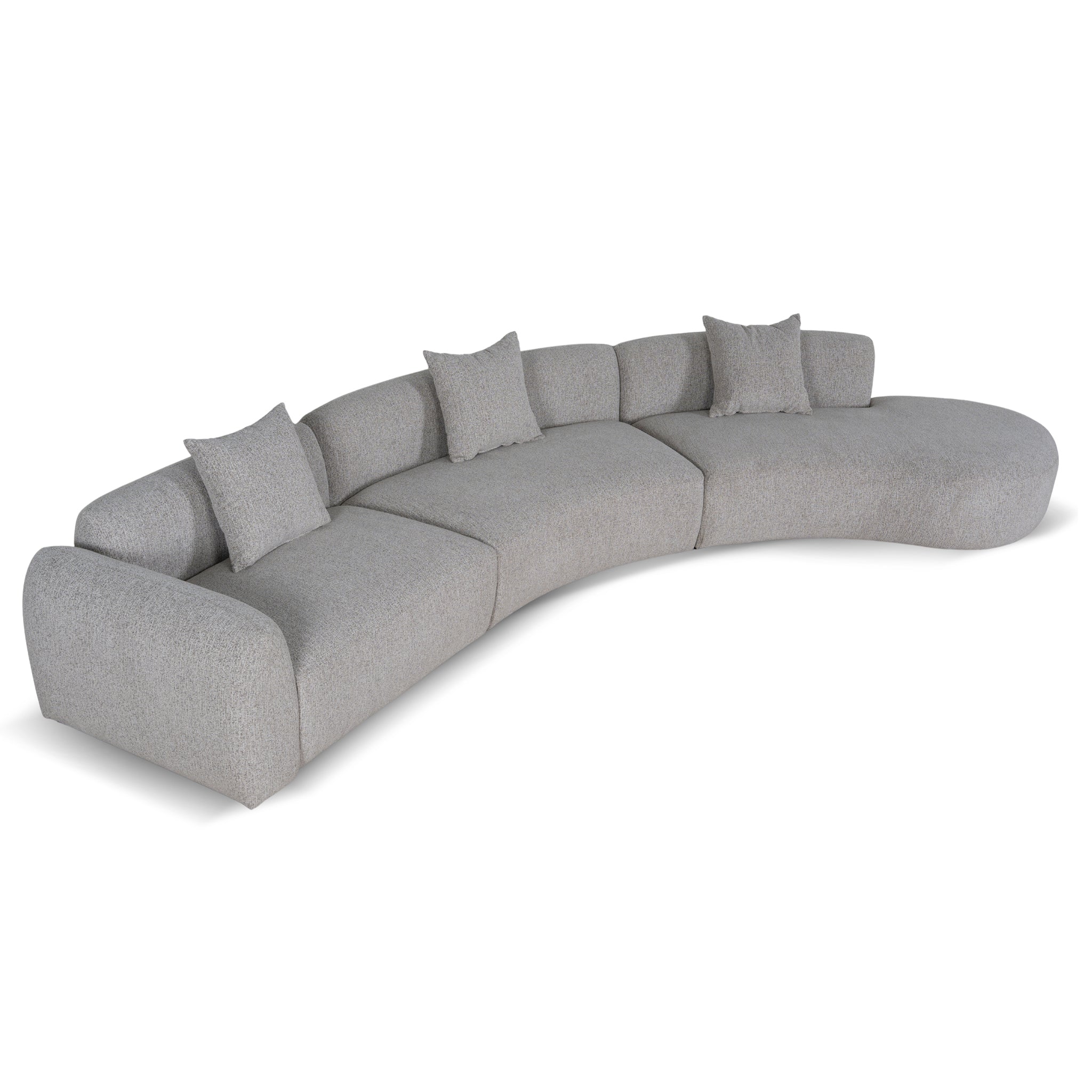 CLC10872-FS Right Chaise Modular Sofa - Mushroom Beige - Image 6