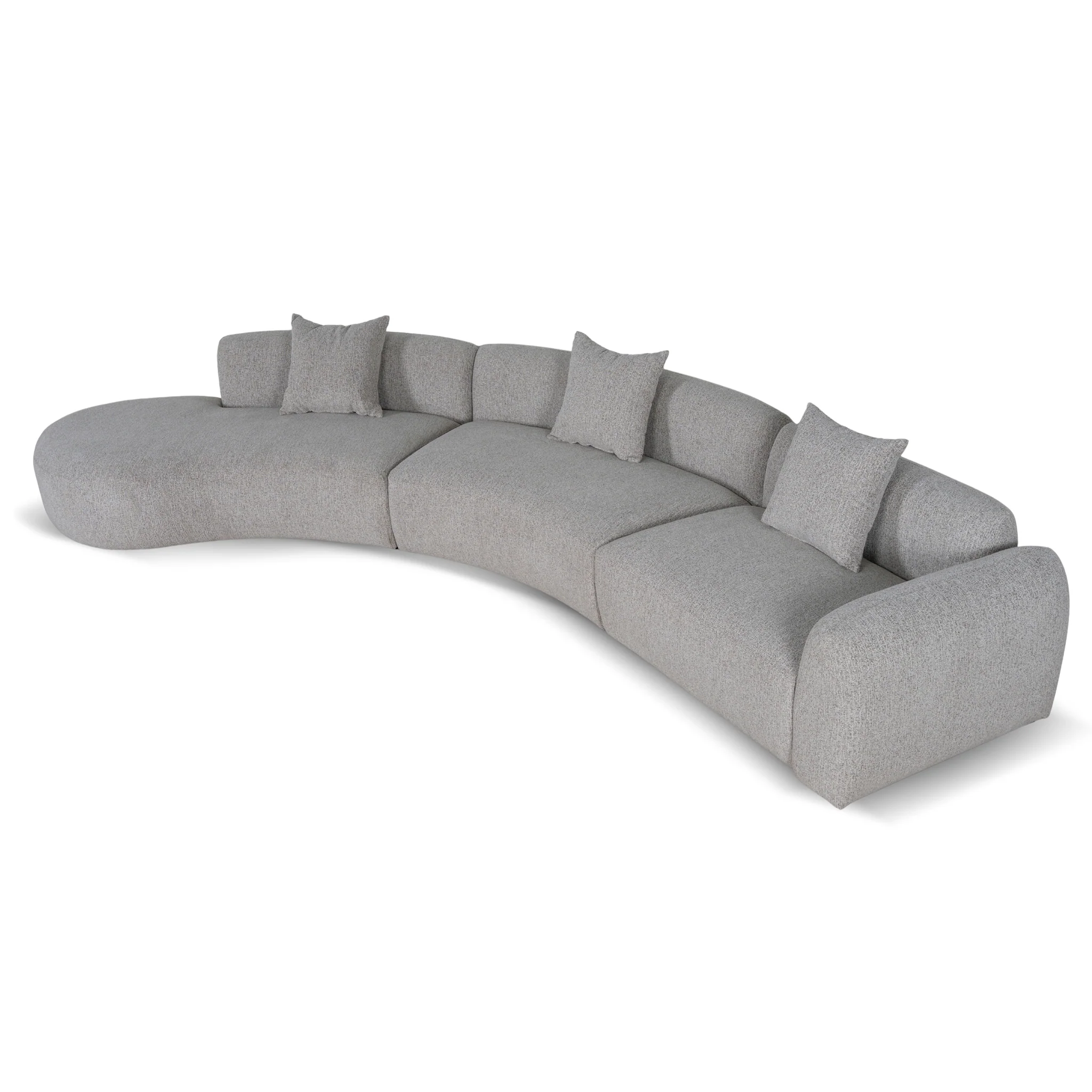 CLC10873-FS Left Chaise Modular Sofa - Mushroom Beige - Image 6