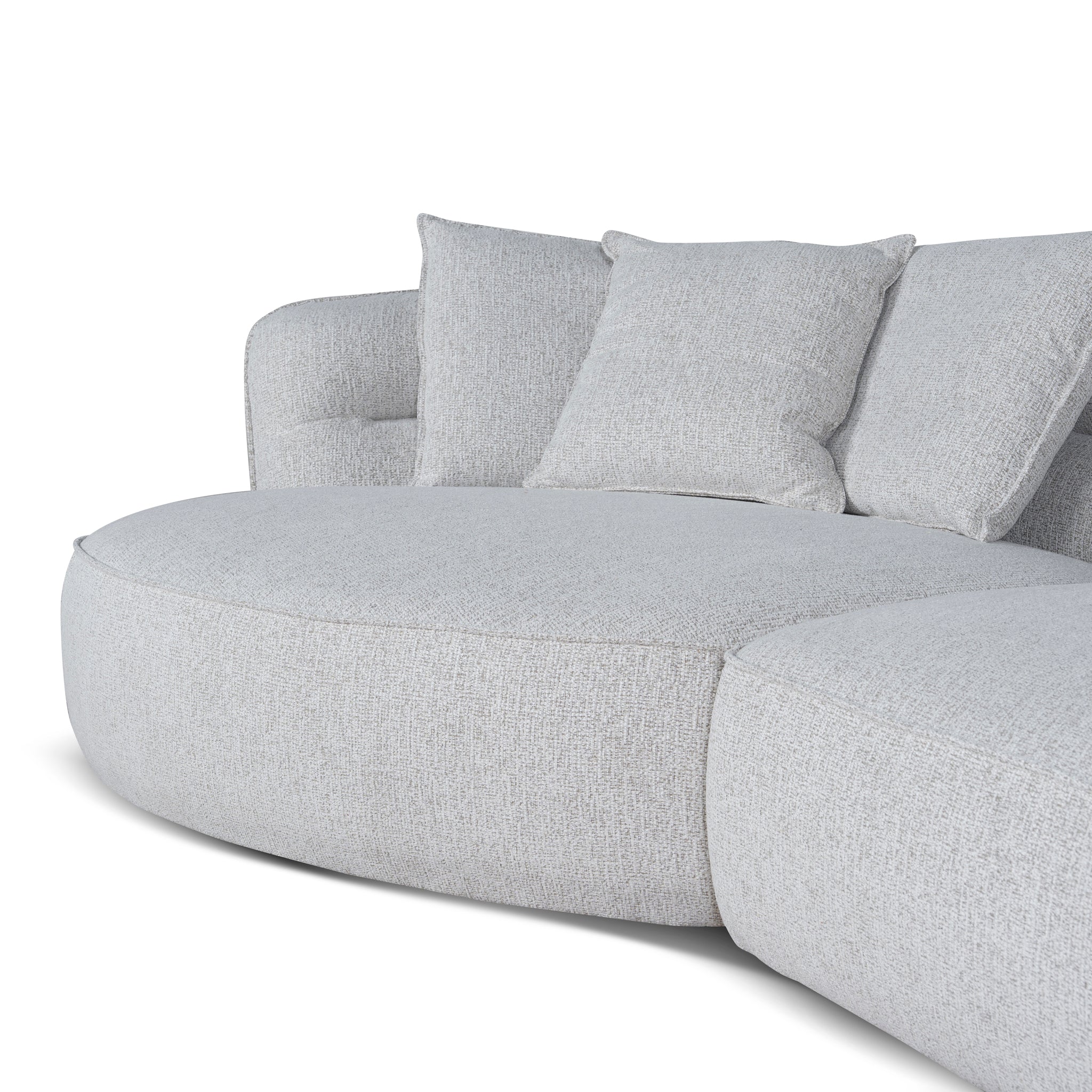 CLC10874-KJ Left Chaise Sofa - Almond Beige - Image 7