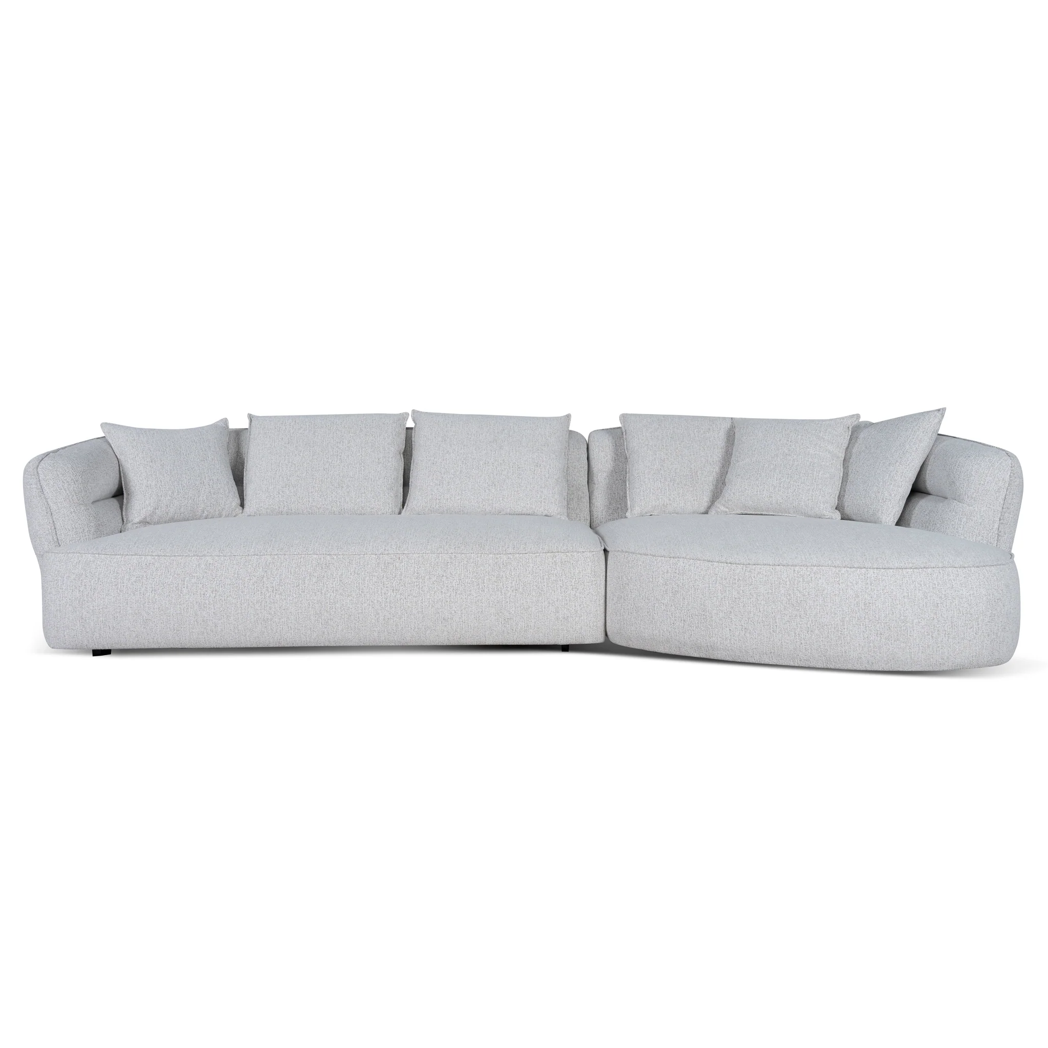 CLC10875-KJ Right Chaise Sofa - Almond Beige - Image 2