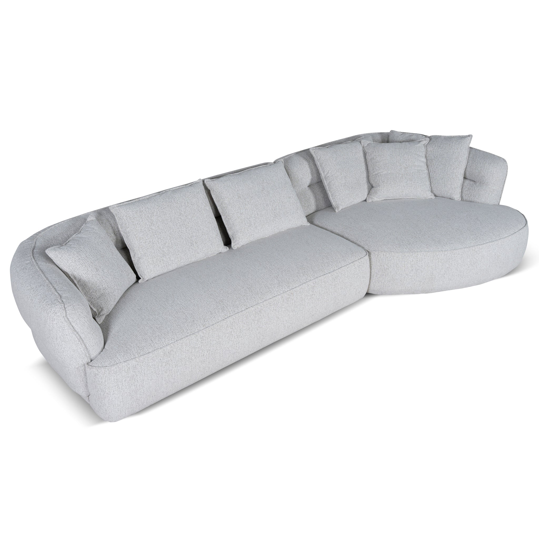 CLC10875-KJ Right Chaise Sofa - Almond Beige - Image 6