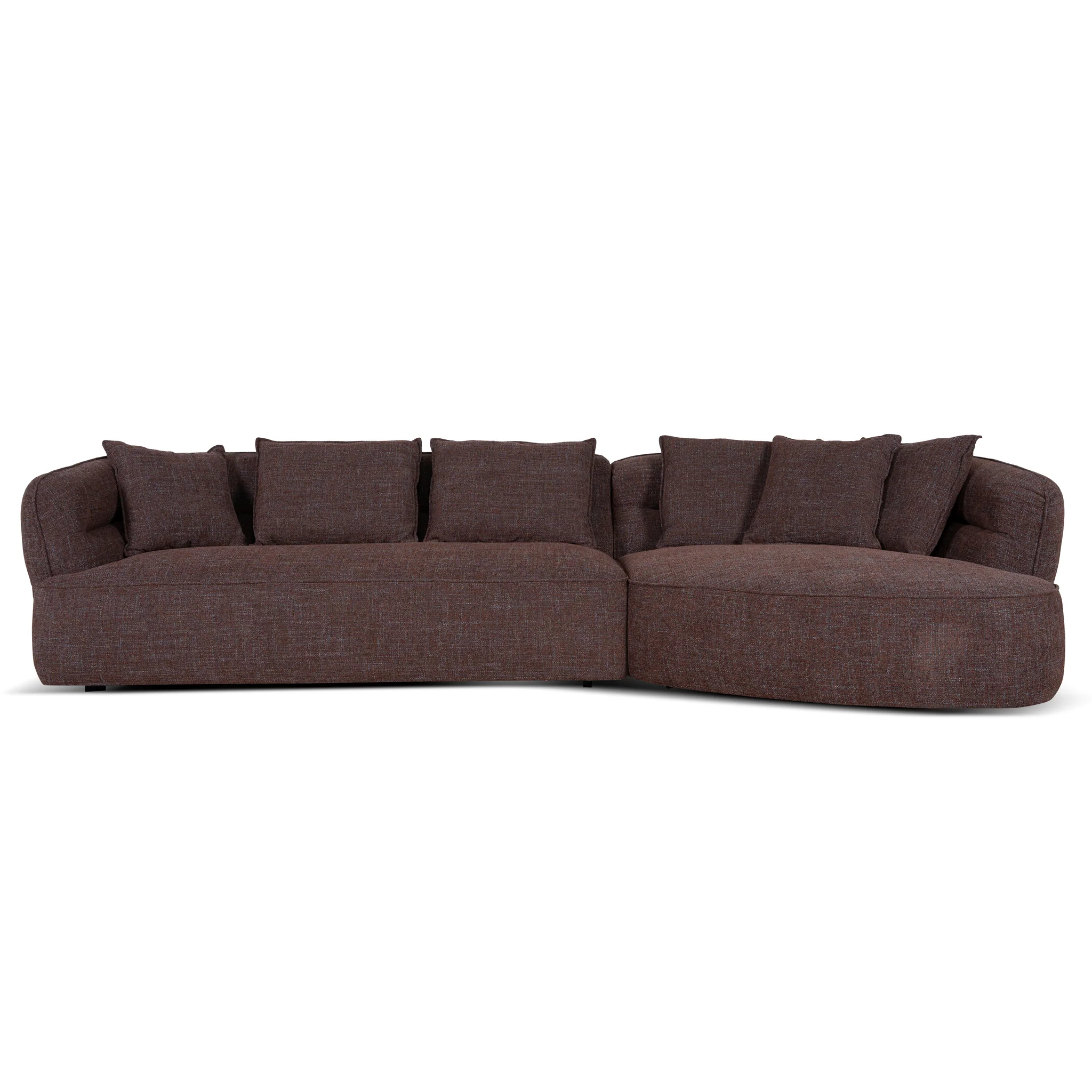 CLC10876-KJ Right Chaise Sofa - Moss Brown - Image 2
