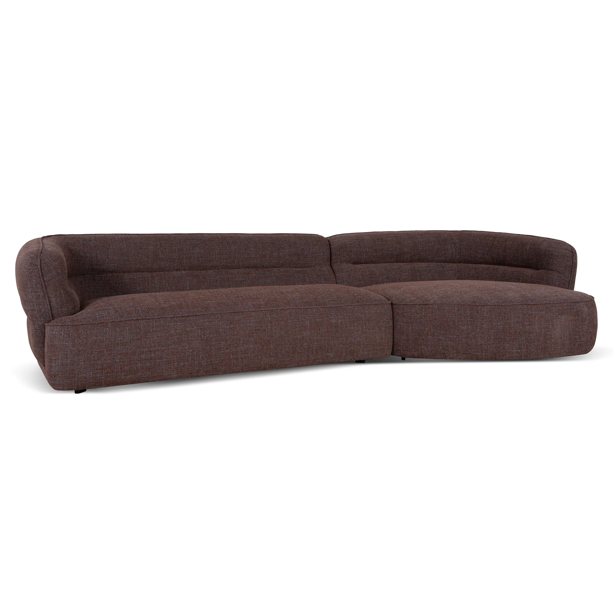 CLC10876-KJ Right Chaise Sofa - Moss Brown - Image 3