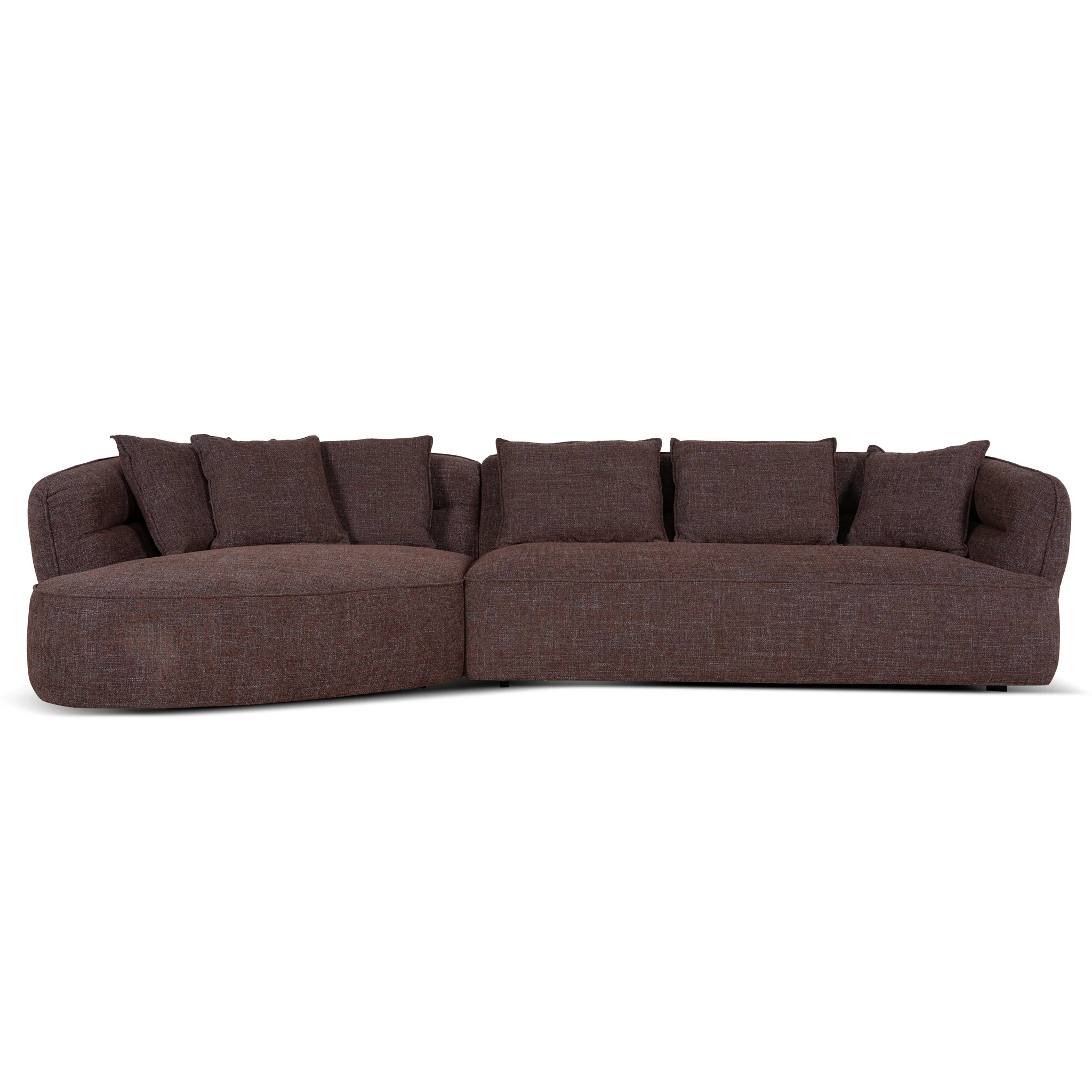 CLC10877-KJ Left Chaise Sofa - Moss Brown - Image 2