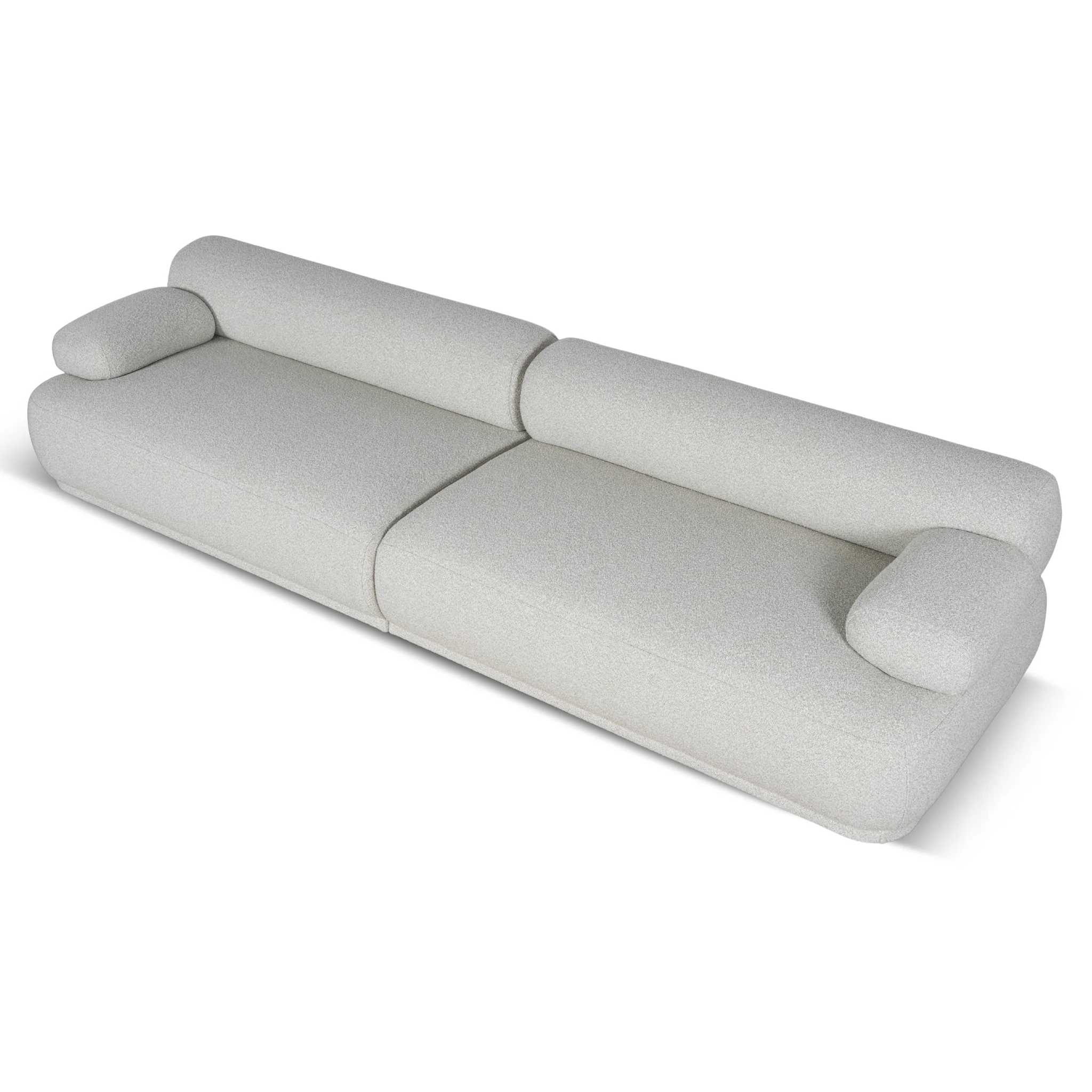 CLC10878-KJ 4 Seater Sofa - Oatmeal Beige - Image 3