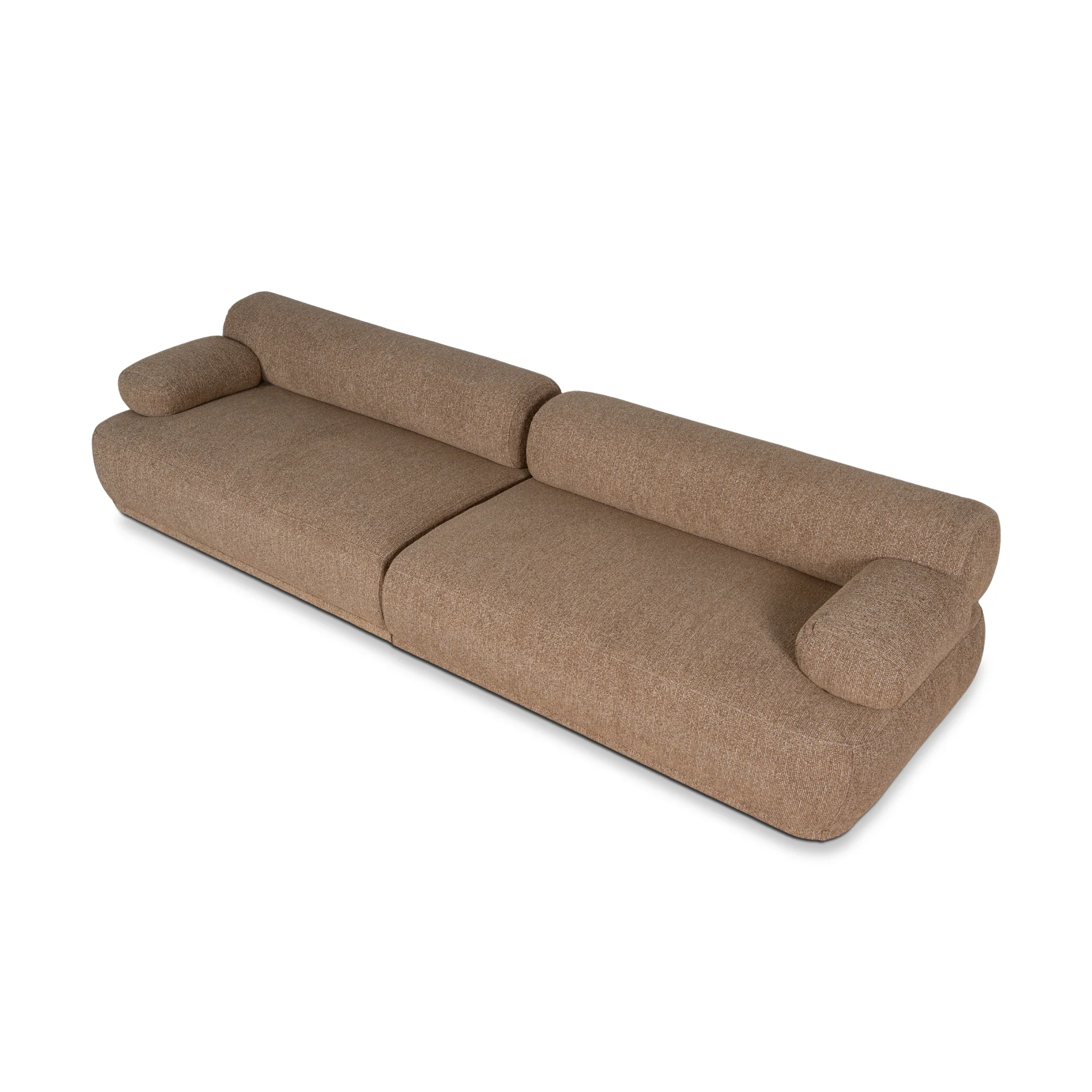 CLC10879-KJ 4 Seater Sofa - Almond Brown - Image 3