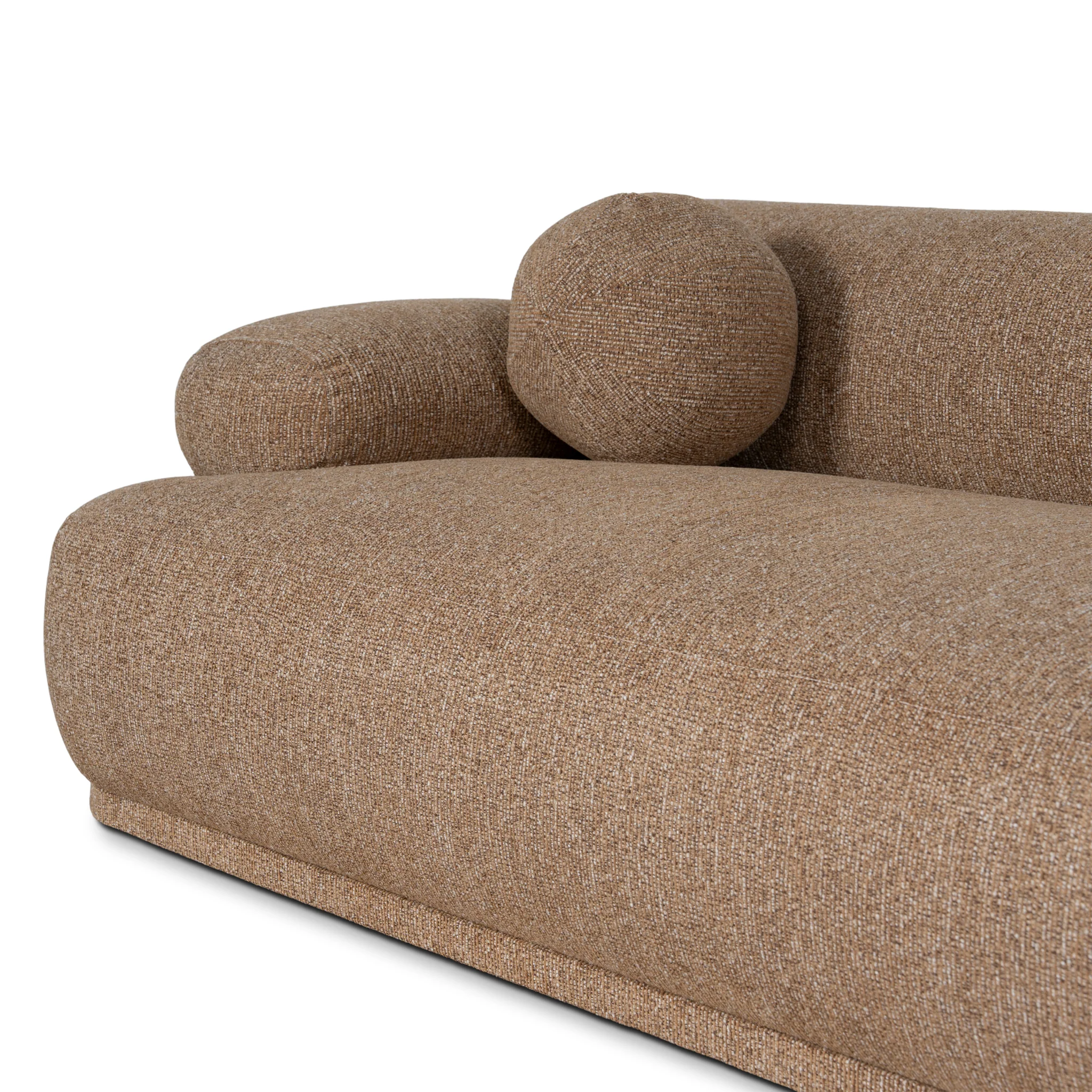 CLC10879-KJ 4 Seater Sofa - Almond Brown - Image 6