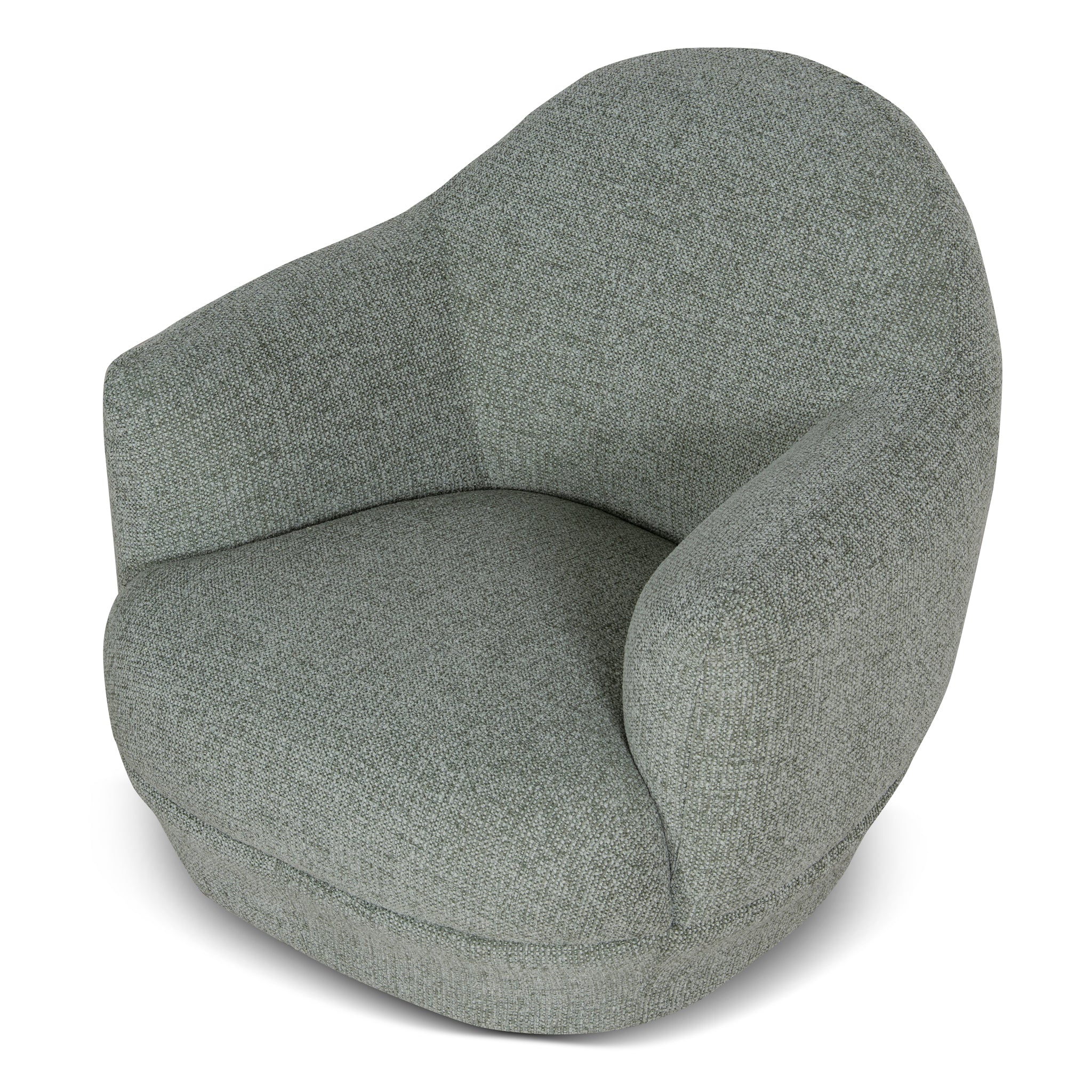 CLC10883-KJ Swivel Armchair - Coral Light Green - Image 6