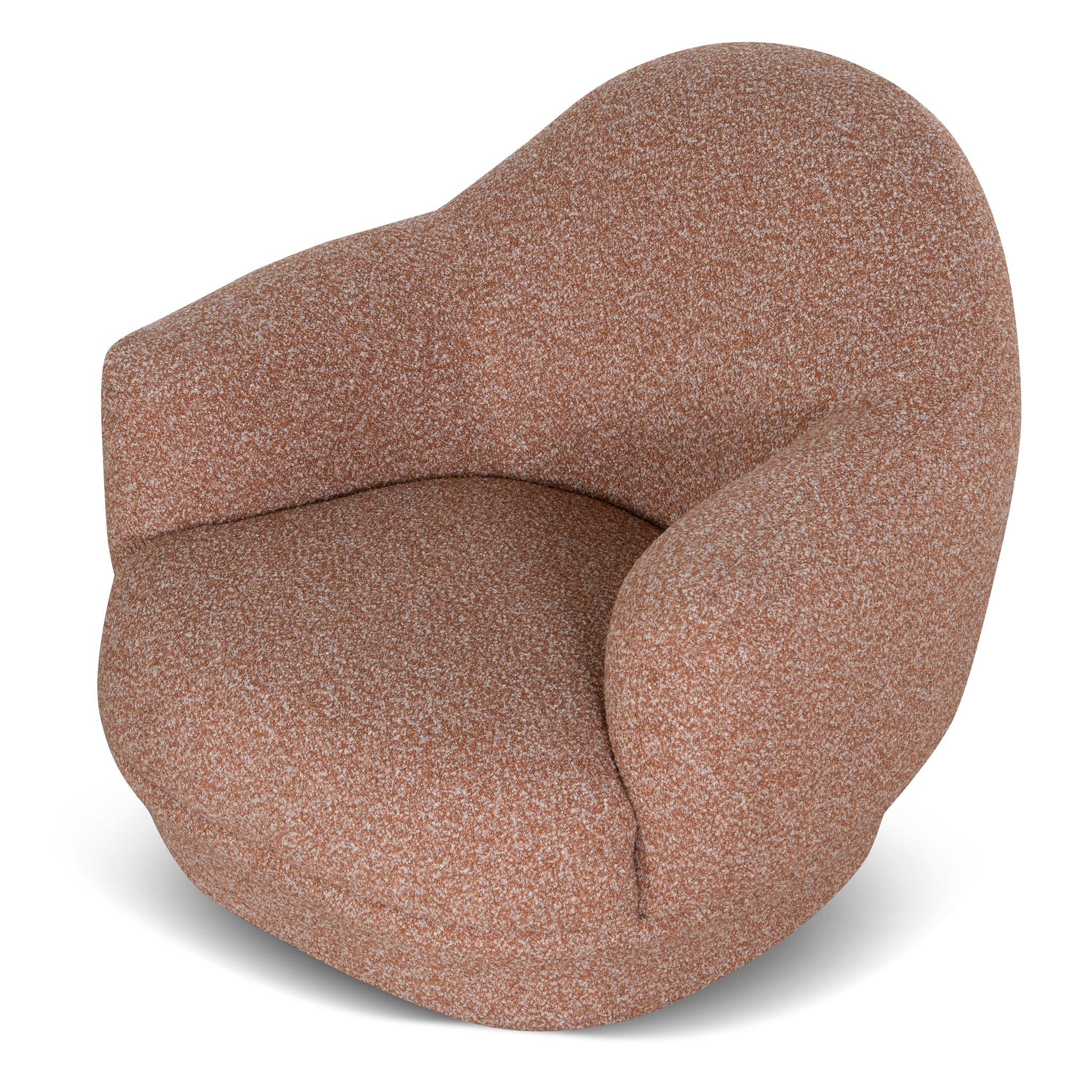 CLC10884-KJ Swivel Armchair - Terracotta Brown - Image 6