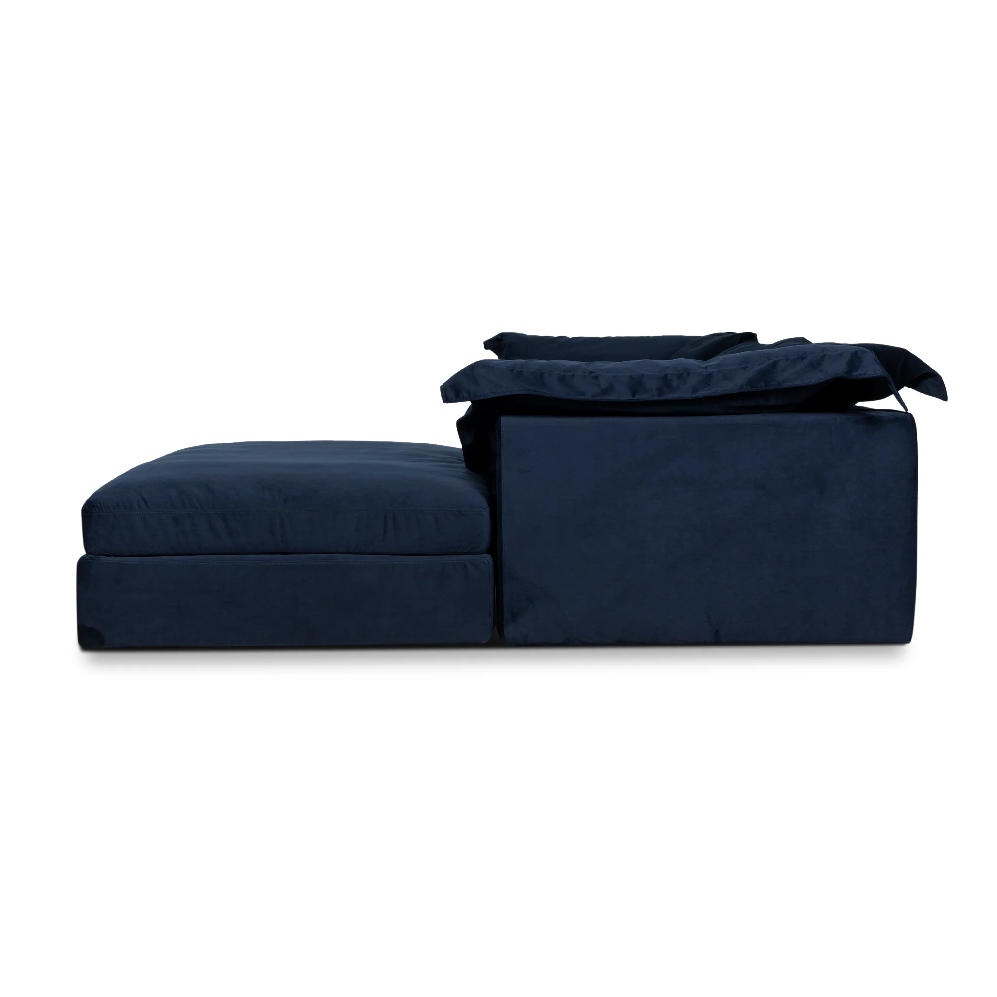 CLC10913-KSO 3 Seater Chaise Sofa - Navy Blue - Image 5