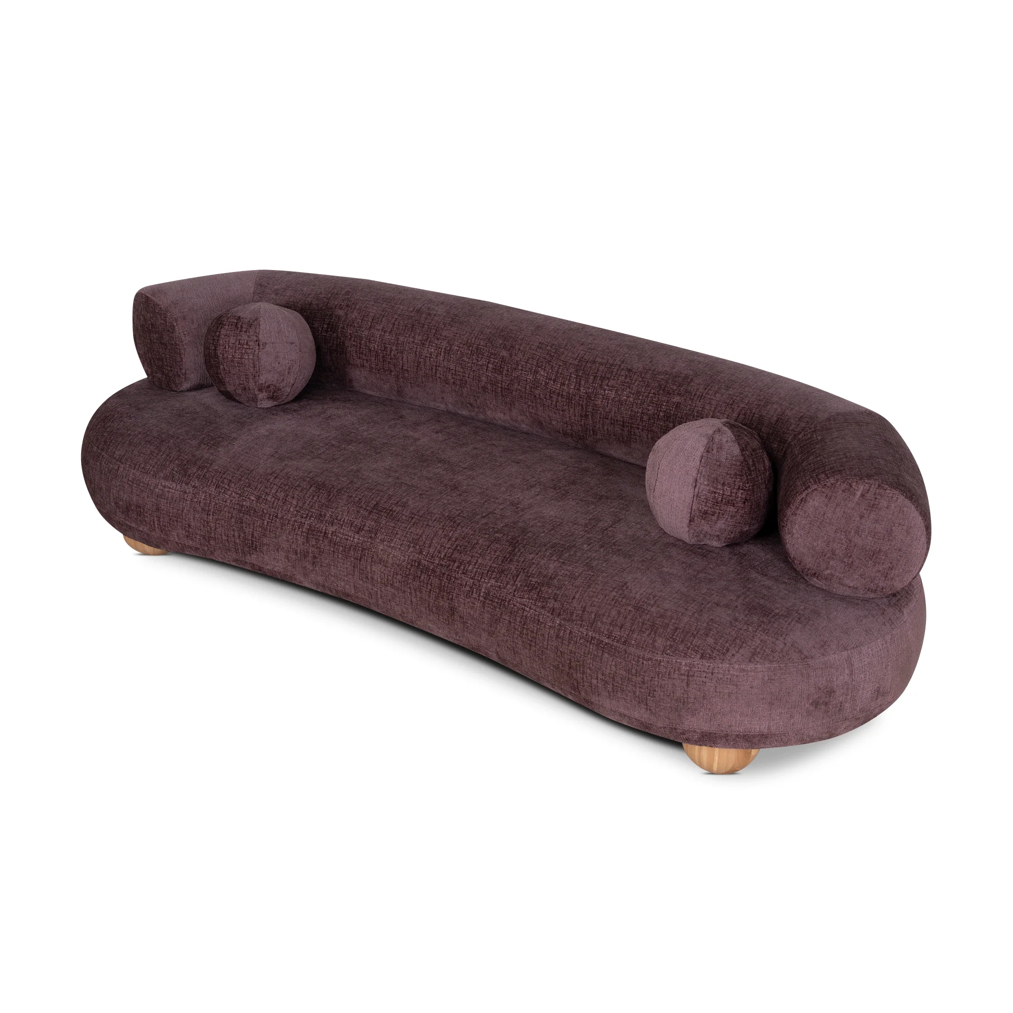 CLC10922-CA 3 Seater Sofa - Plum - Image 4